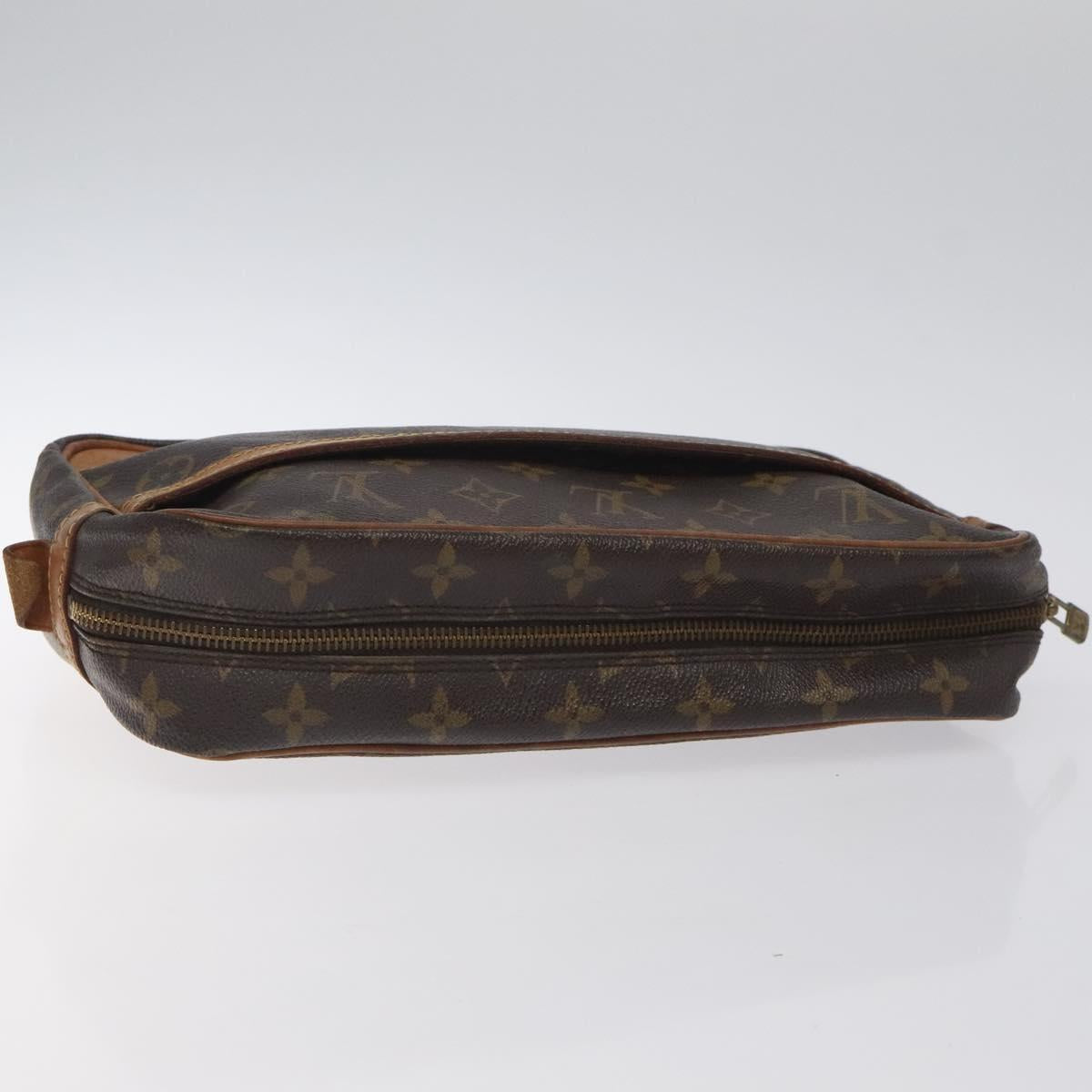 LOUIS VUITTON Monogram Compiegne 28 Clutch Bag M51845 LV Auth hk2734