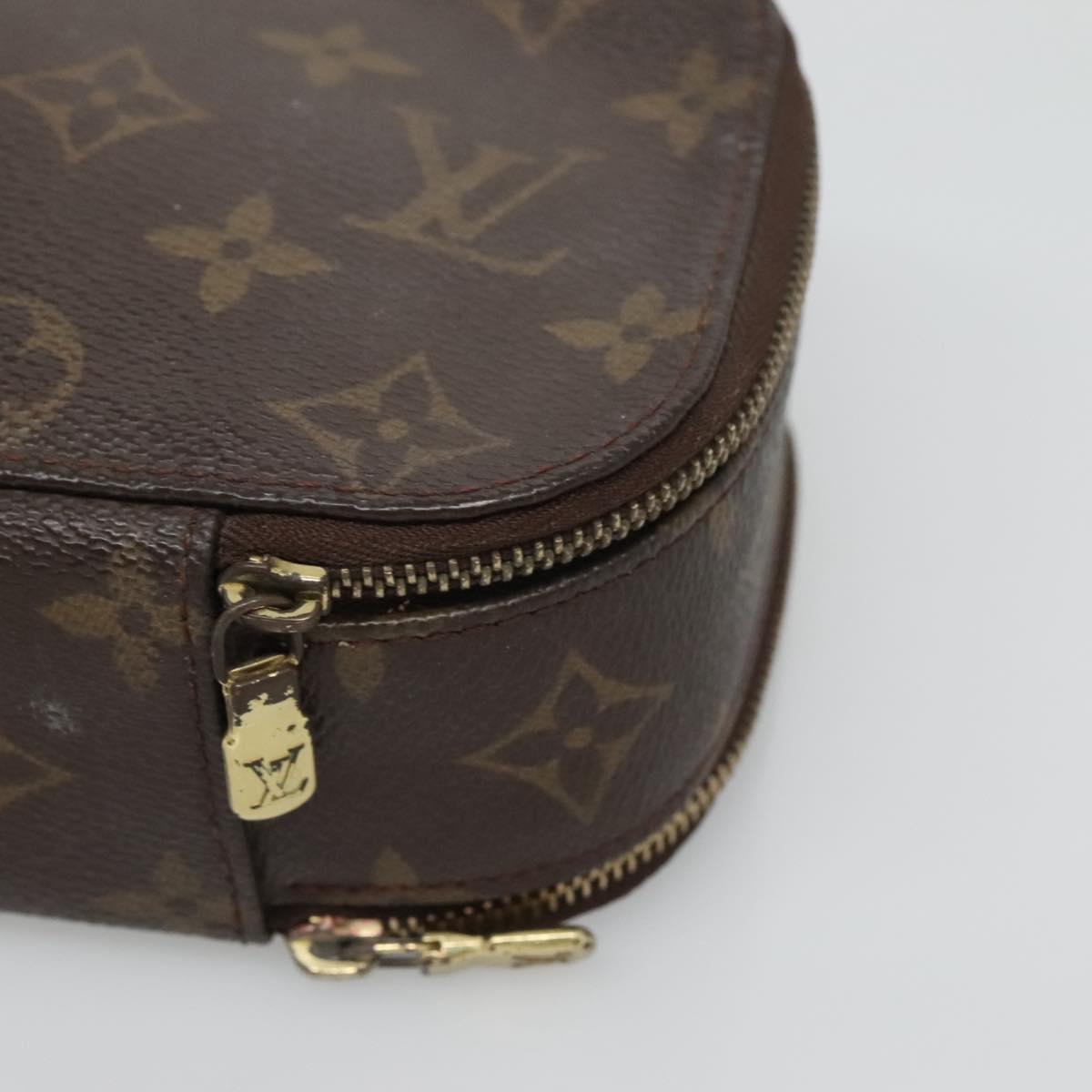 LOUIS VUITTON Monogram Trousse Brush GM Cosmetic Pouch M47505 LV Auth hk2748