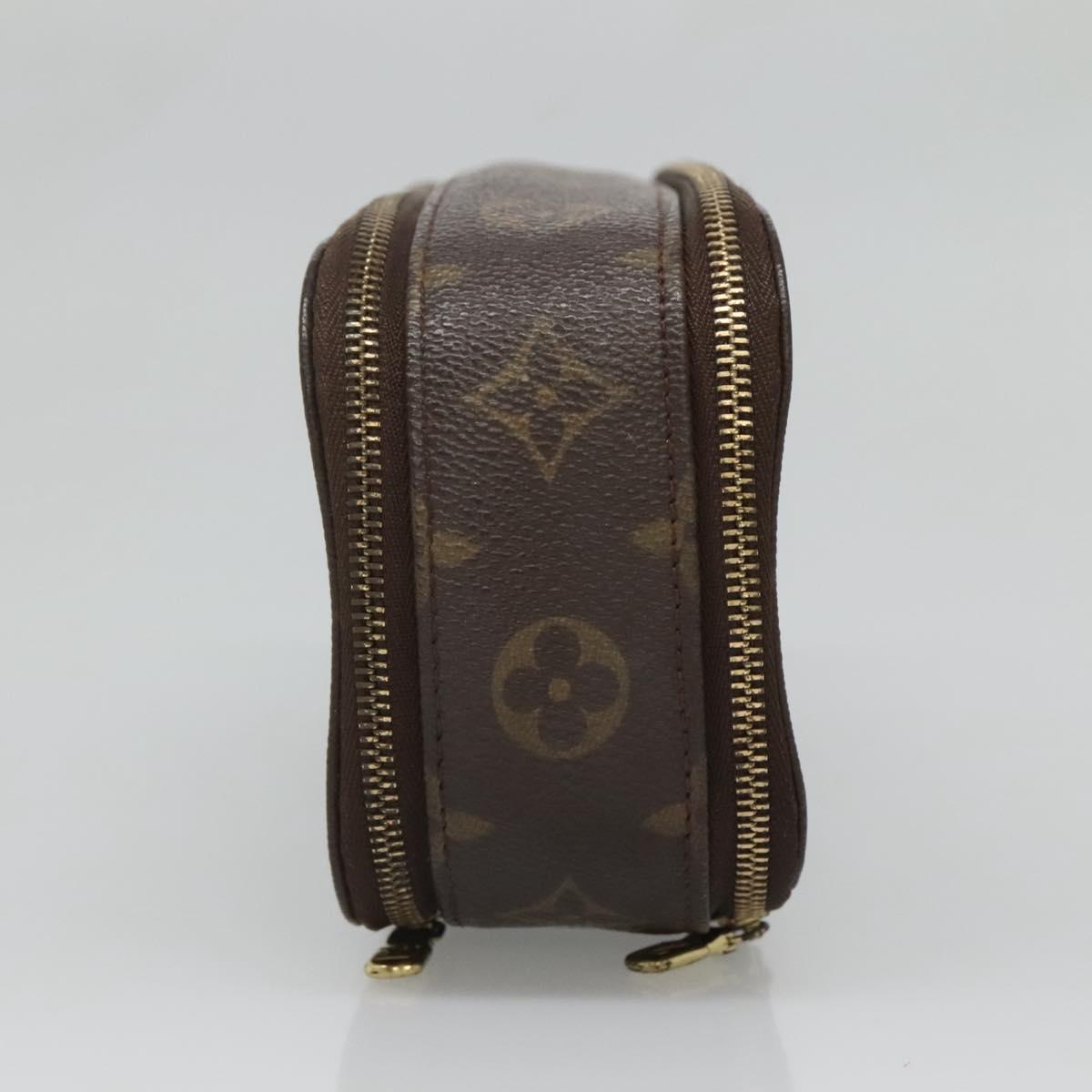 LOUIS VUITTON Monogram Trousse Brush GM Cosmetic Pouch M47505 LV Auth hk2748