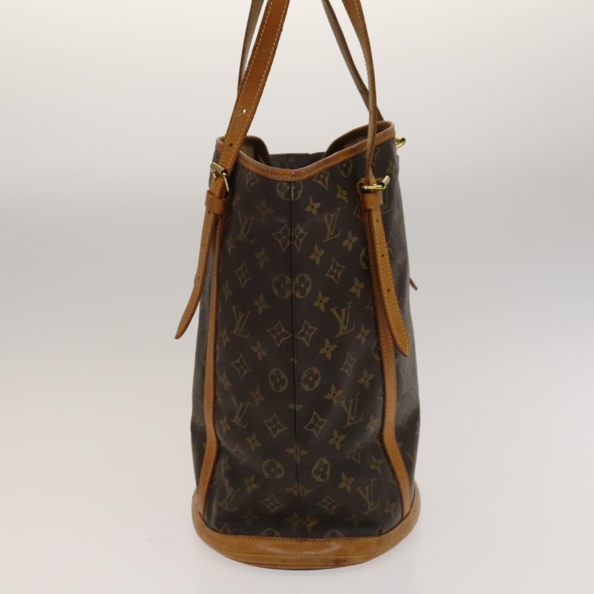 LOUIS VUITTON Monogram Bucket GM Shoulder Bag M42236 LV Auth hk2761