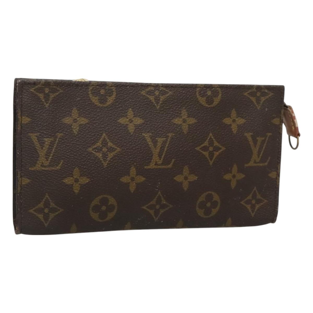 LOUIS VUITTON Monogram Bucket GM Accessory Pouch LV Auth hk2762