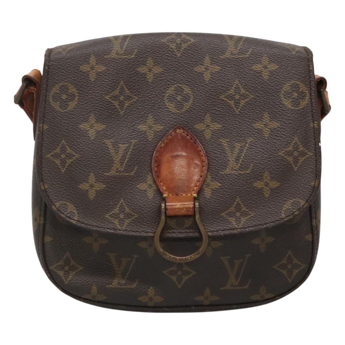 LOUIS VUITTON Monogram Saint Cloud MM Shoulder Bag M51243 LV Auth hk2767