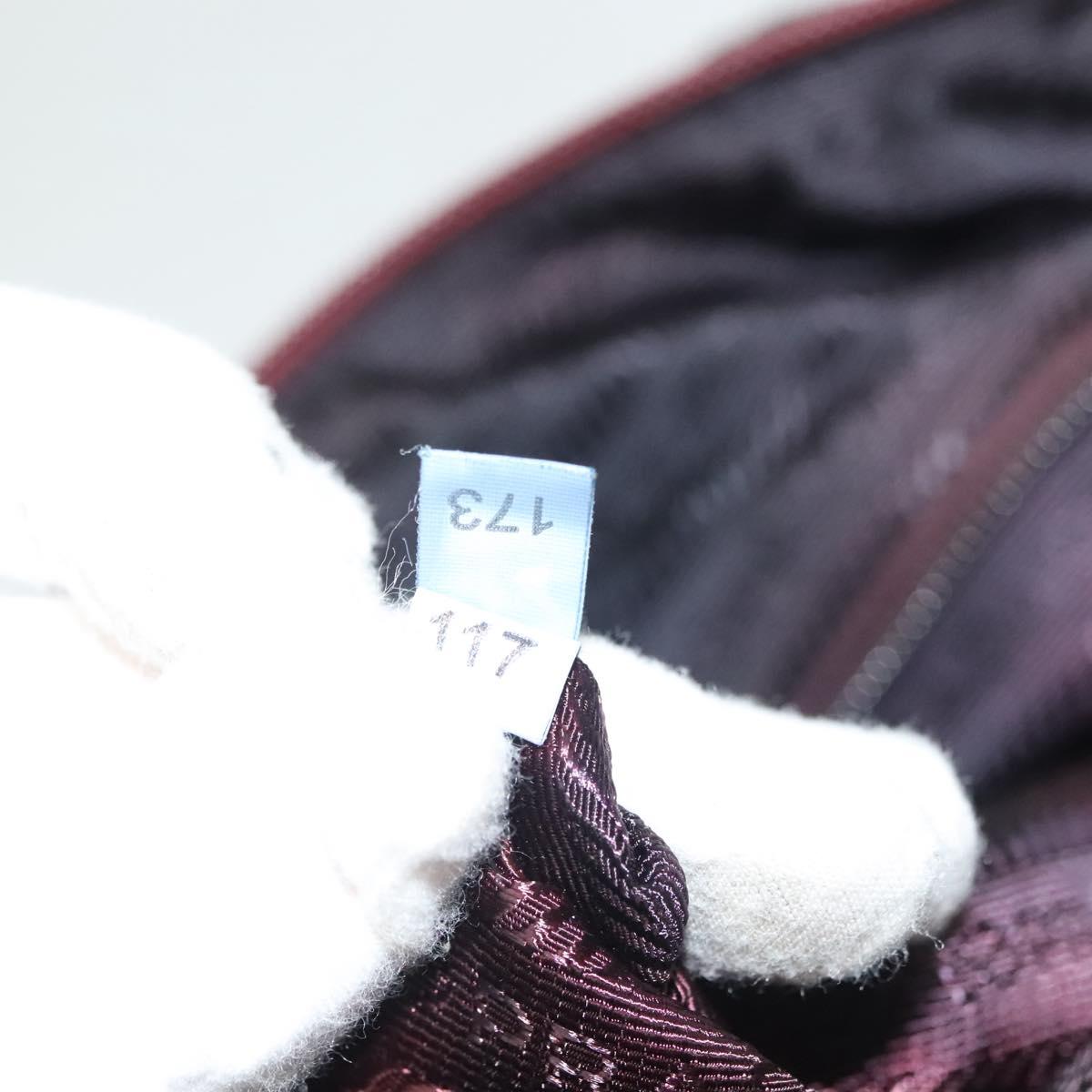 PRADA Tote Bag Nylon Blue Silver Auth hk2799