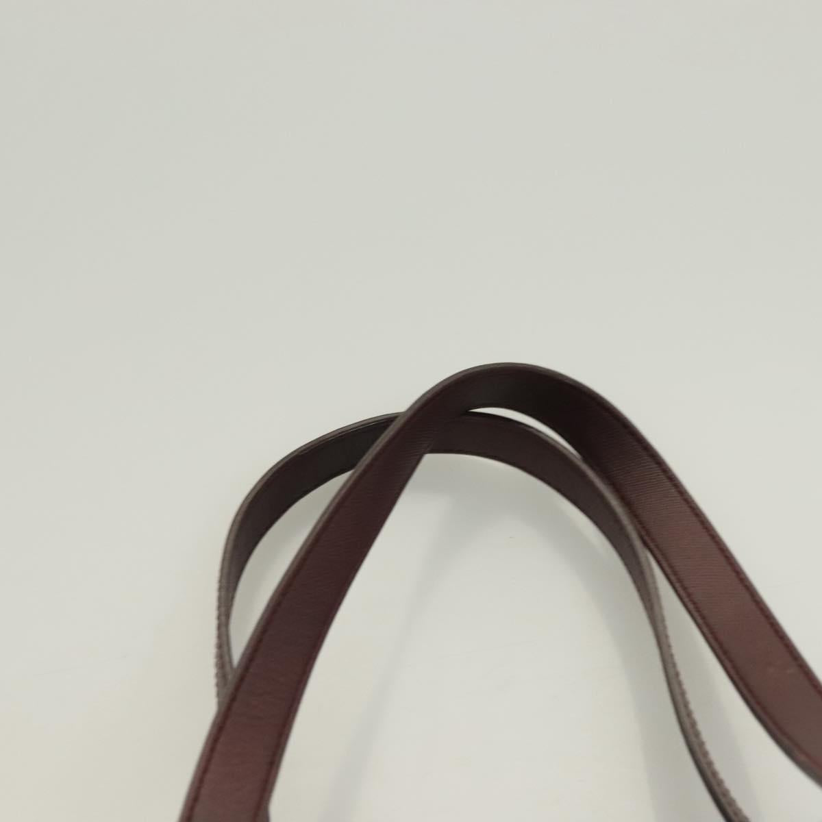 PRADA Tote Bag Nylon Blue Silver Auth hk2799