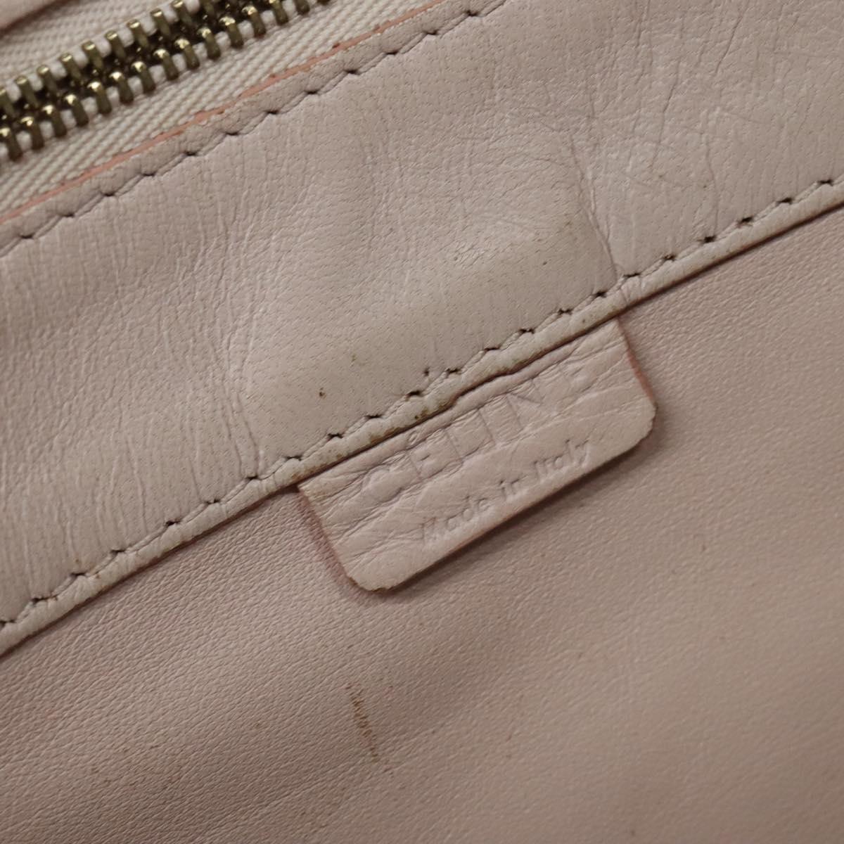 CELINE Horizontalkava Tote Bag Leather Pink Gold Auth hk2816