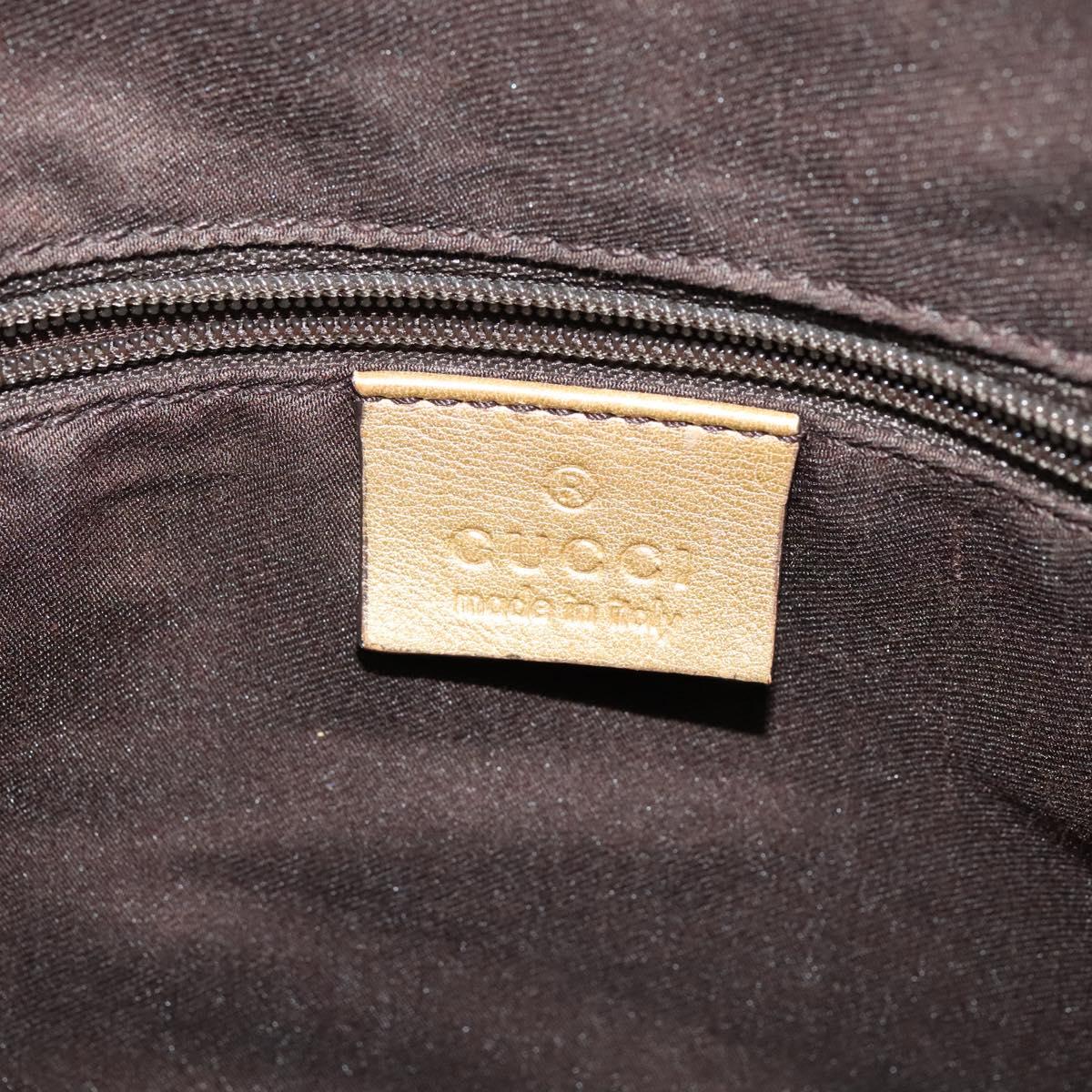 GUCCI GG Crystal Shoulder Bag Gold 203257 Auth hk2846