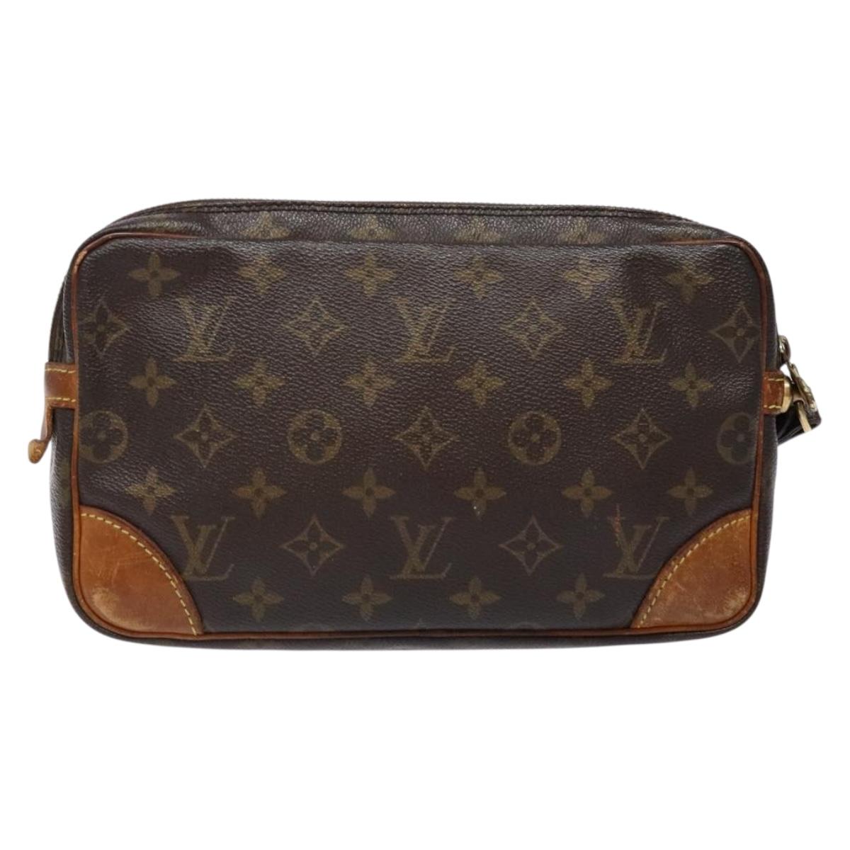 LOUIS VUITTON Monogram Marly Dragonne GM Clutch Bag M51825 LV Auth hk2872