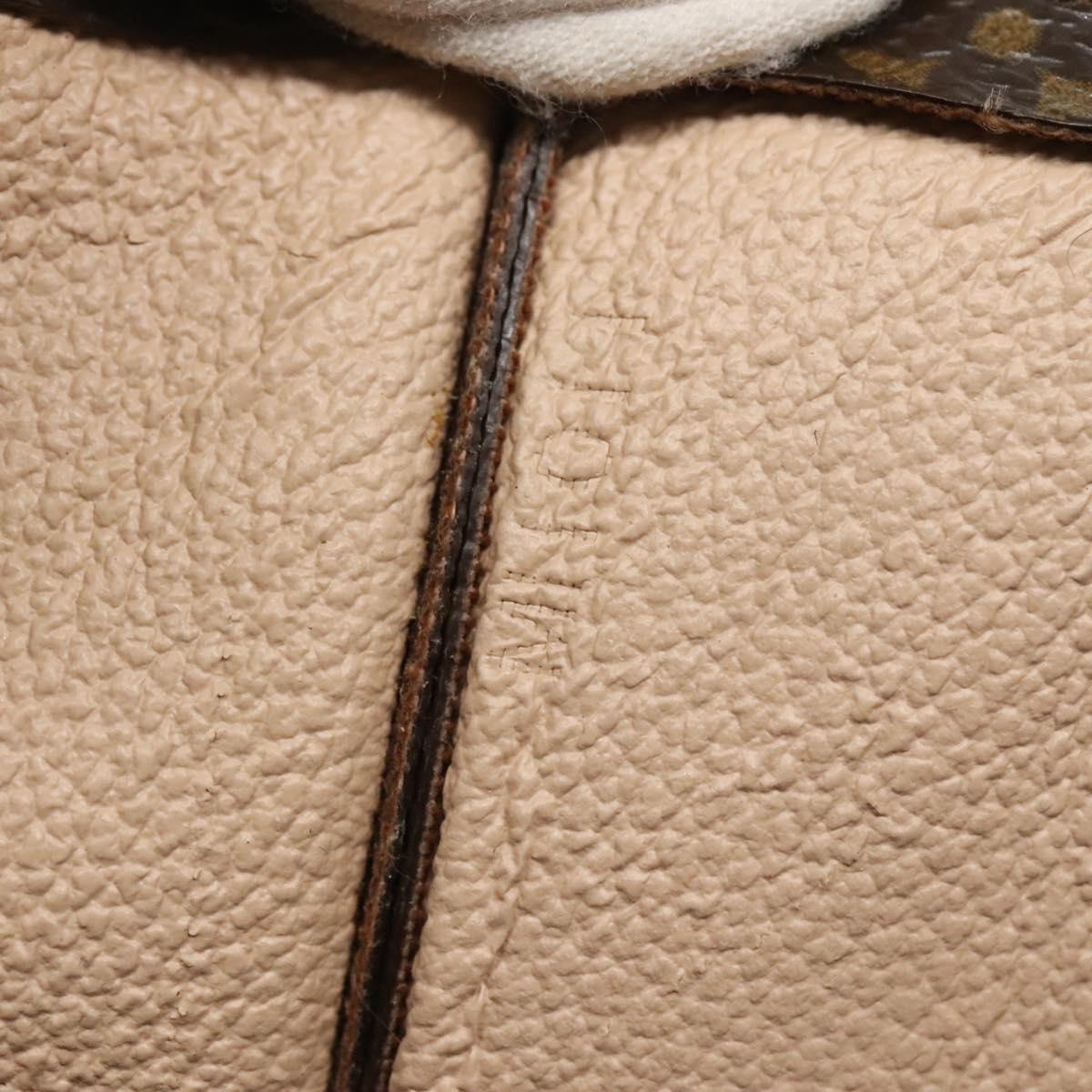 LOUIS VUITTON Monogram Sac Plat Hand Bag M51140 LV Auth hk2882