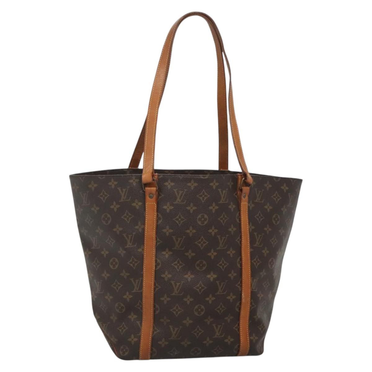 LOUIS VUITTON Monogram Sac Shopping Tote Bag M51108 LV Auth hk2885