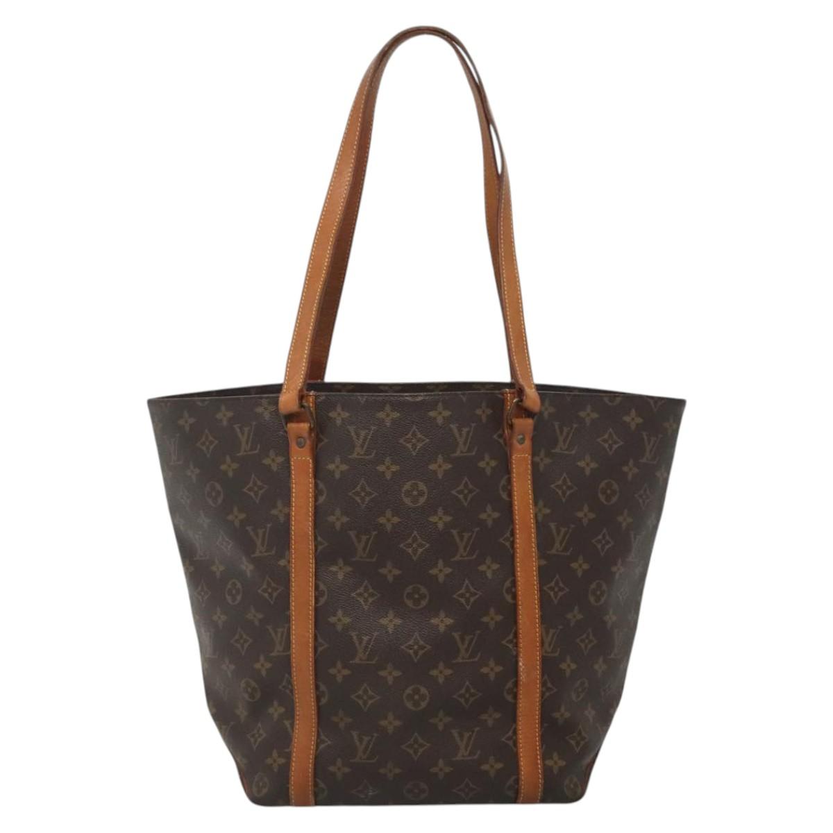 LOUIS VUITTON Monogram Sac Shopping Tote Bag M51108 LV Auth hk2885
