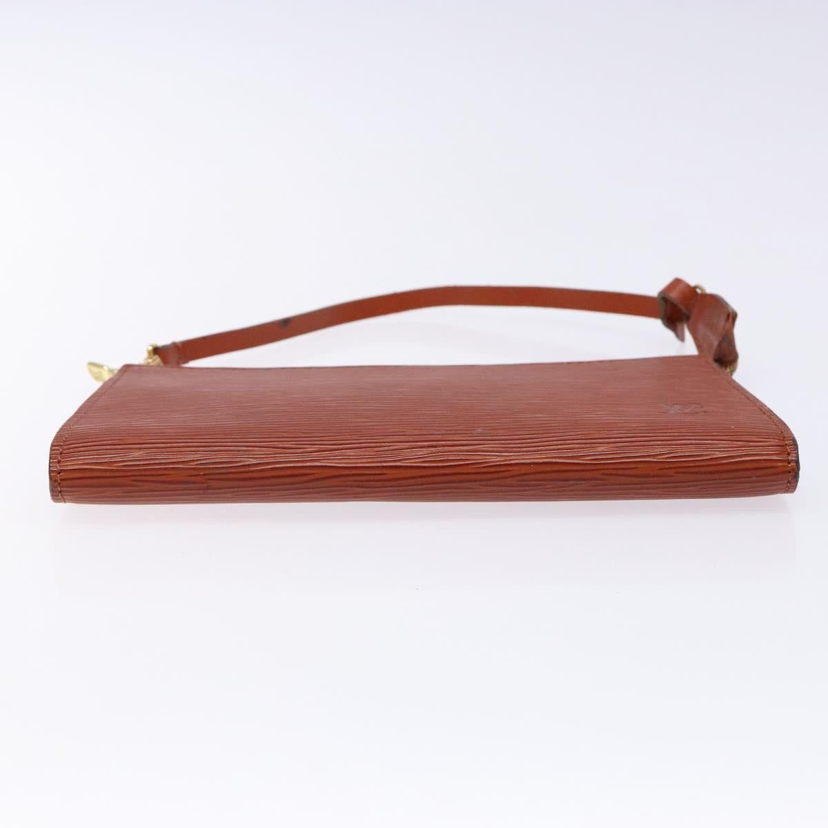 LOUIS VUITTON Epi Pochette Accessoires Accessory Pouch Brown M52953 Auth hk2893