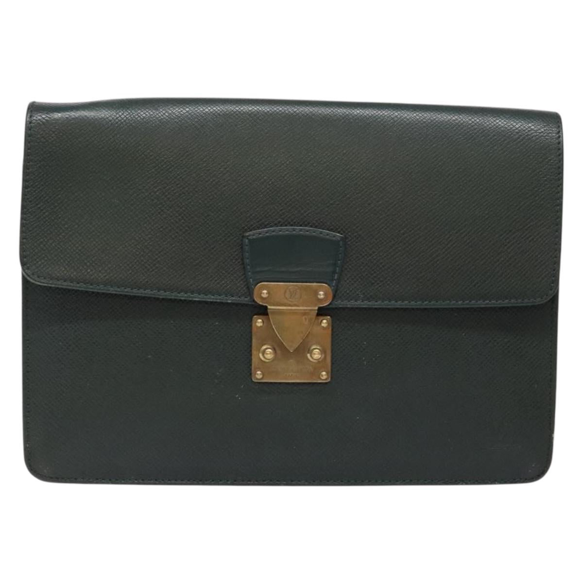 LOUIS VUITTON Taiga Pochette Kourad Clutch Bag Epicea M30194 LV Auth hk2896