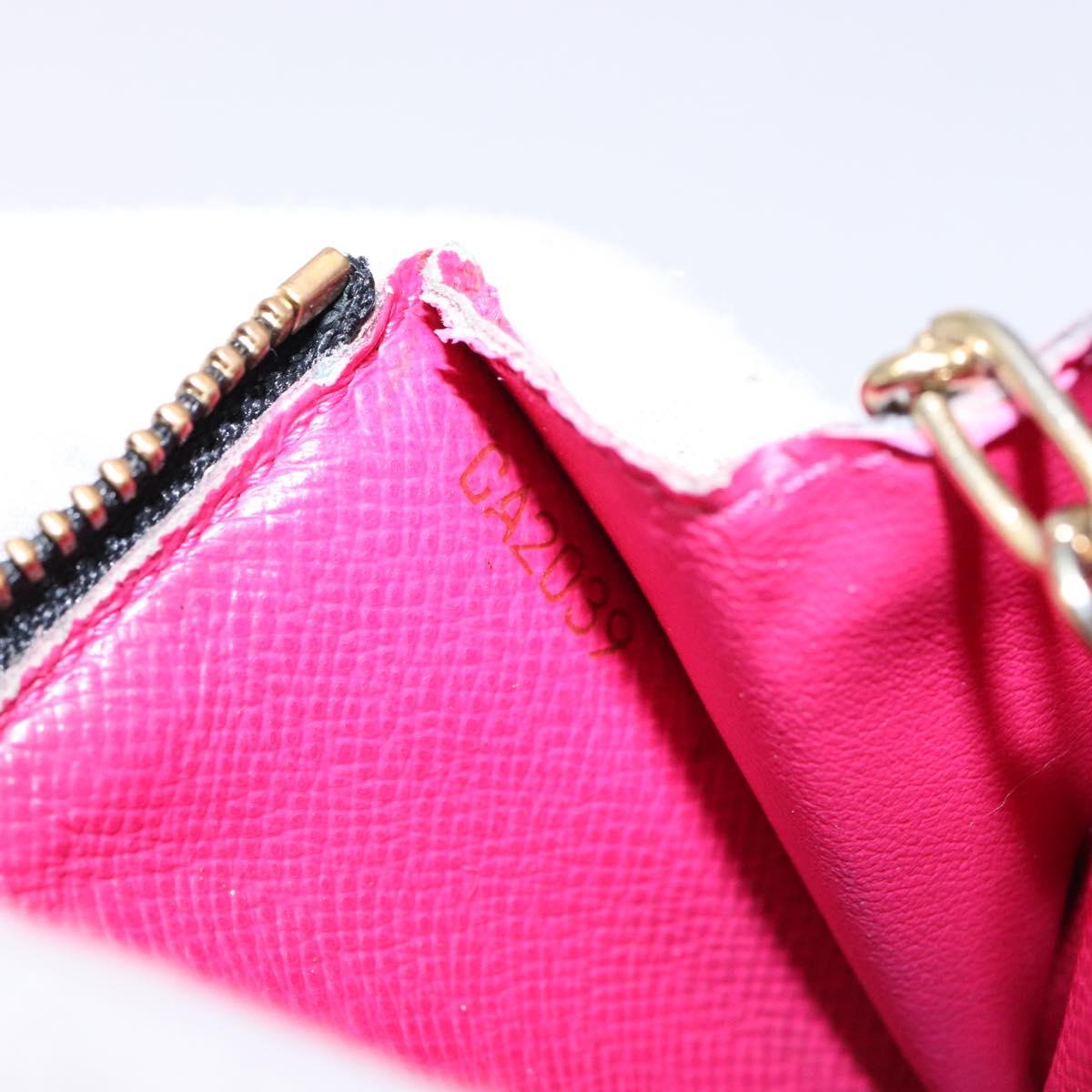 LOUIS VUITTON Multicolor Pochette ClesNM Coin Purse Black M60279 LV Auth hk2897