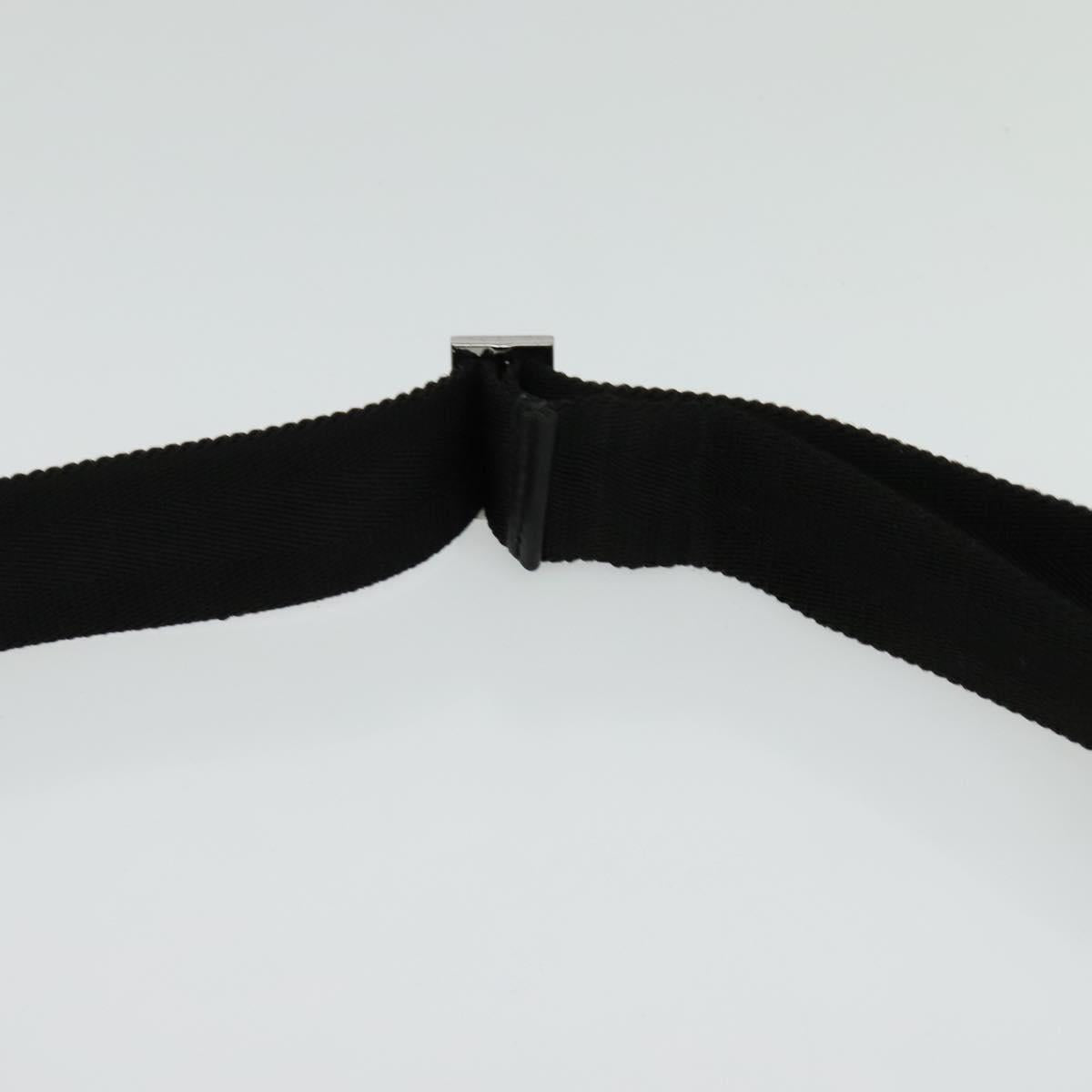 GUCCI GG Canvas Guccissima Waist Bag Leather Nylon Black 162417 Auth hk2912