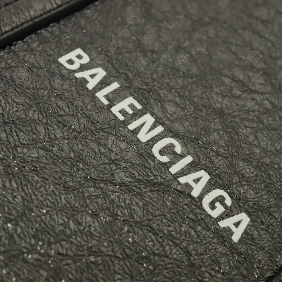 BALENCIAGA Everyday Tote XS Tote Bag Leather Silver Auth hk2944