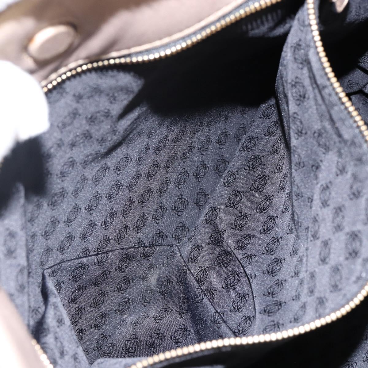 LOEWE Anagram Tote Bag Leather Gold Auth hk2975