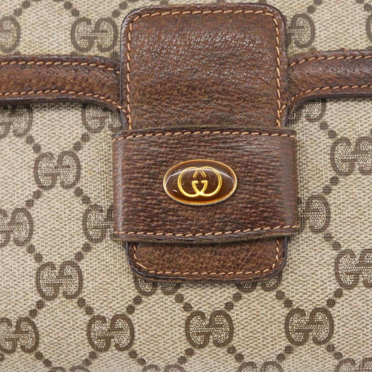 GUCCI GG Supreme Shoulder Bag PVC Beige Gold 001 16 4084 Auth hk2993