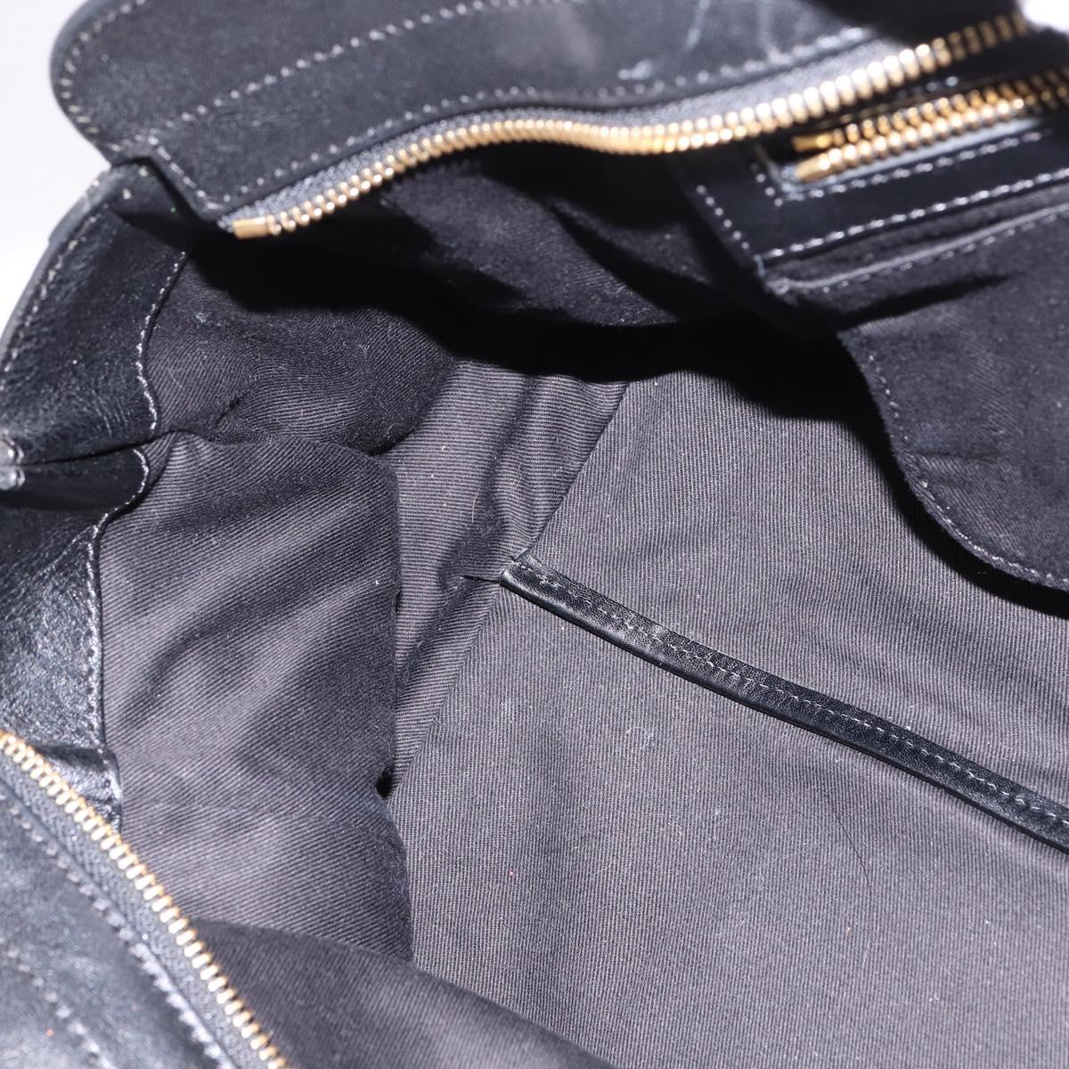 Chloe Alice Hand Bag Leather Purple Gold Auth hk3001