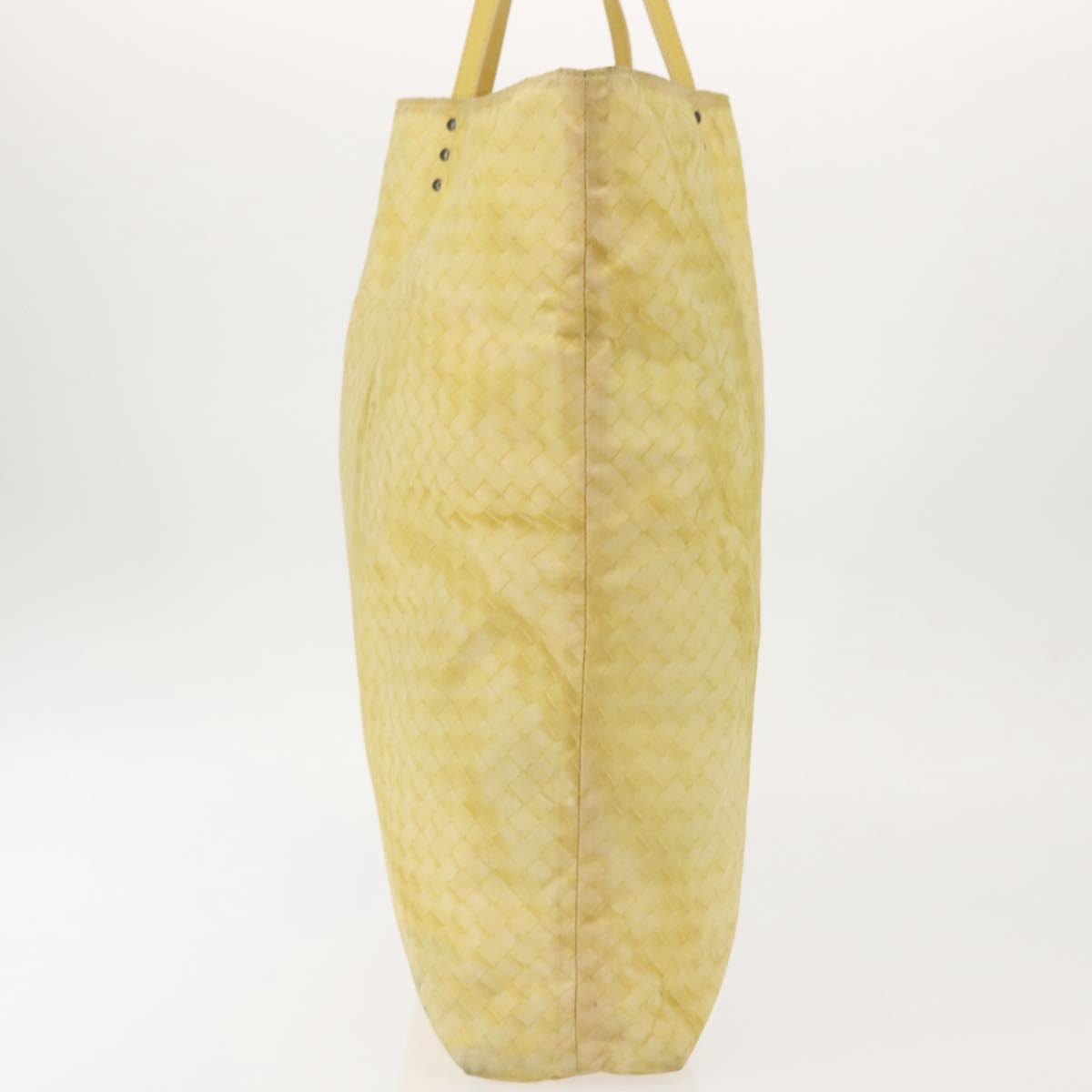 BOTTEGA VENETA Tote Bag Nylon Silver Auth hk3004
