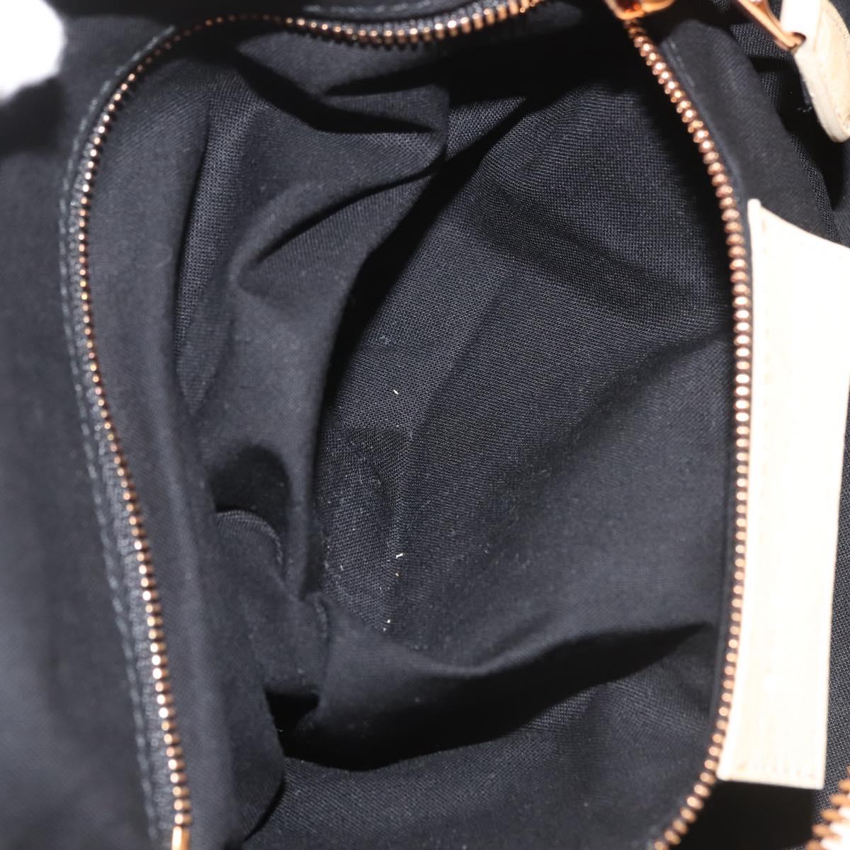BALENCIAGA Hand Bag Leather Beige Gold Auth hk3005