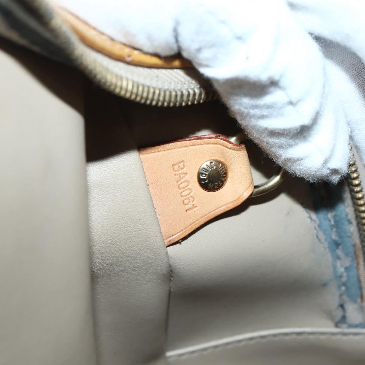 LOUIS VUITTON Monogram Vernis Tompkins Square Hand Bag Beige M91149 Auth hk3021