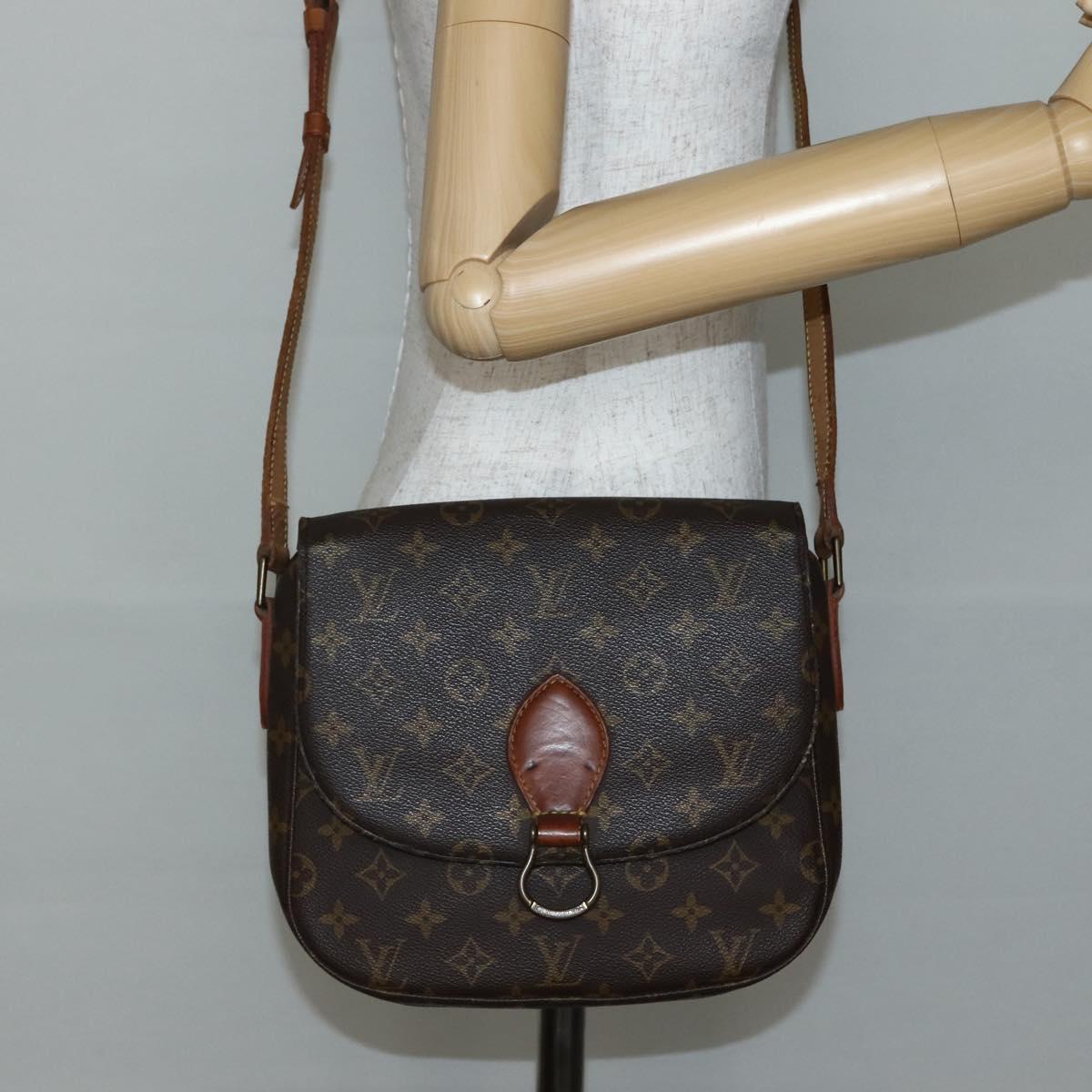 LOUIS VUITTON Monogram Saint Cloud GM Shoulder Bag M51242 LV Auth hk3028