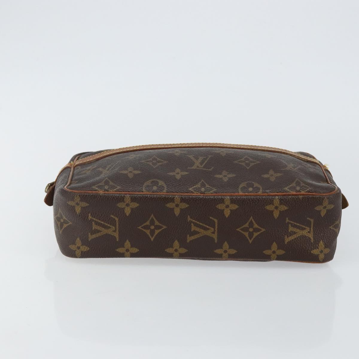 LOUIS VUITTON Monogram Compiegne 23 Clutch Bag M51847 LV Auth hk3029