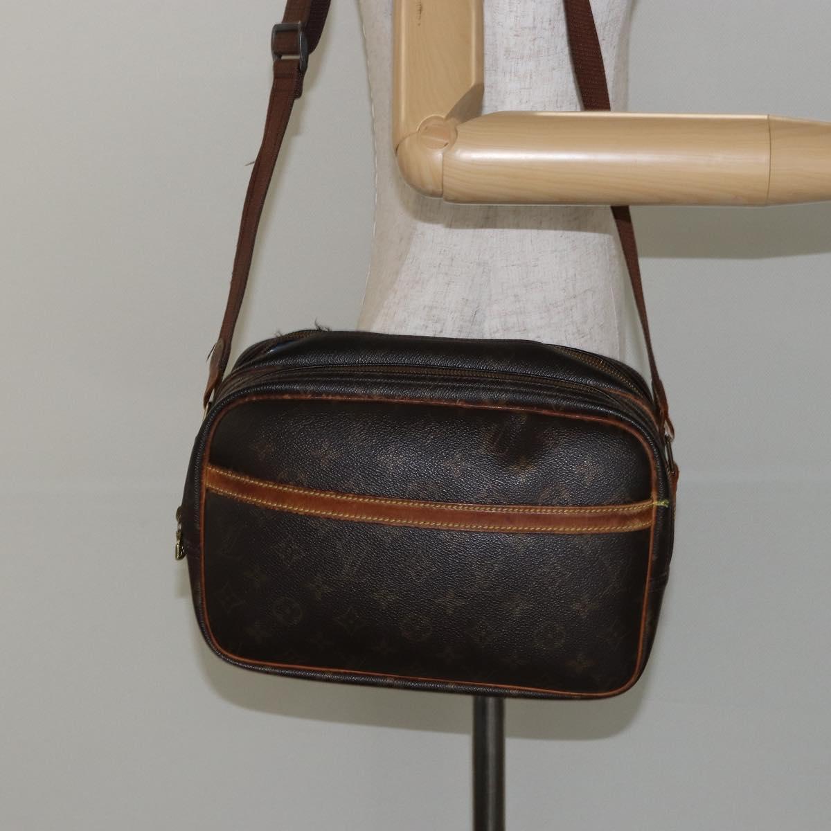 LOUIS VUITTON Monogram Reporter PM Shoulder Bag M45254 LV Auth hk3032