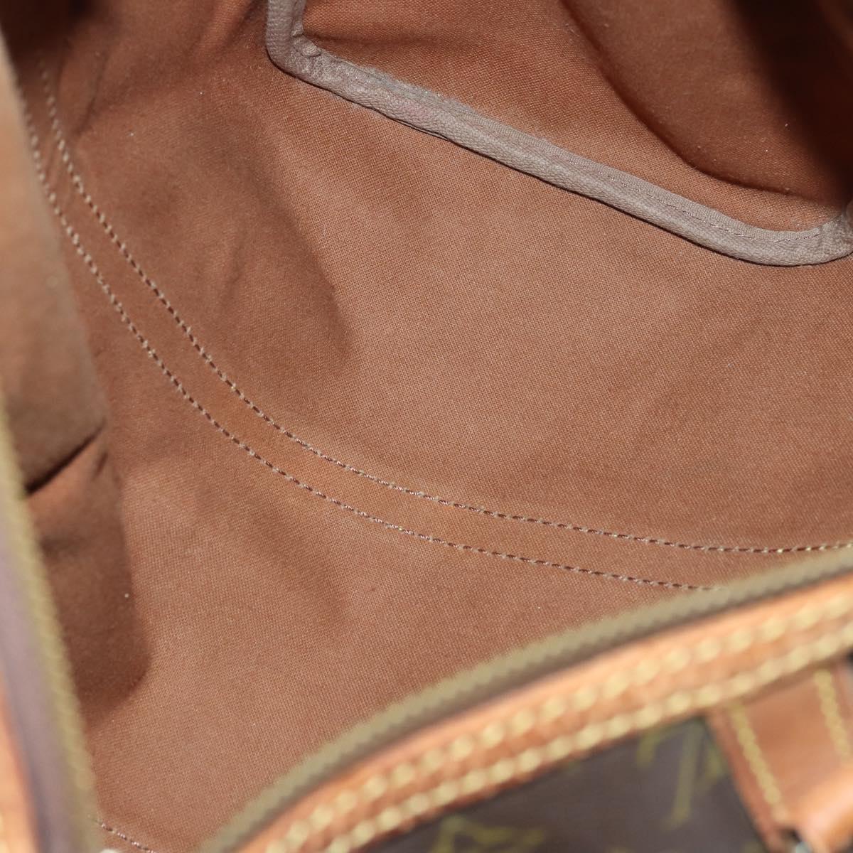 LOUIS VUITTON Monogram Sac Souple 35 Boston Bag M41626 LV Auth hk3035