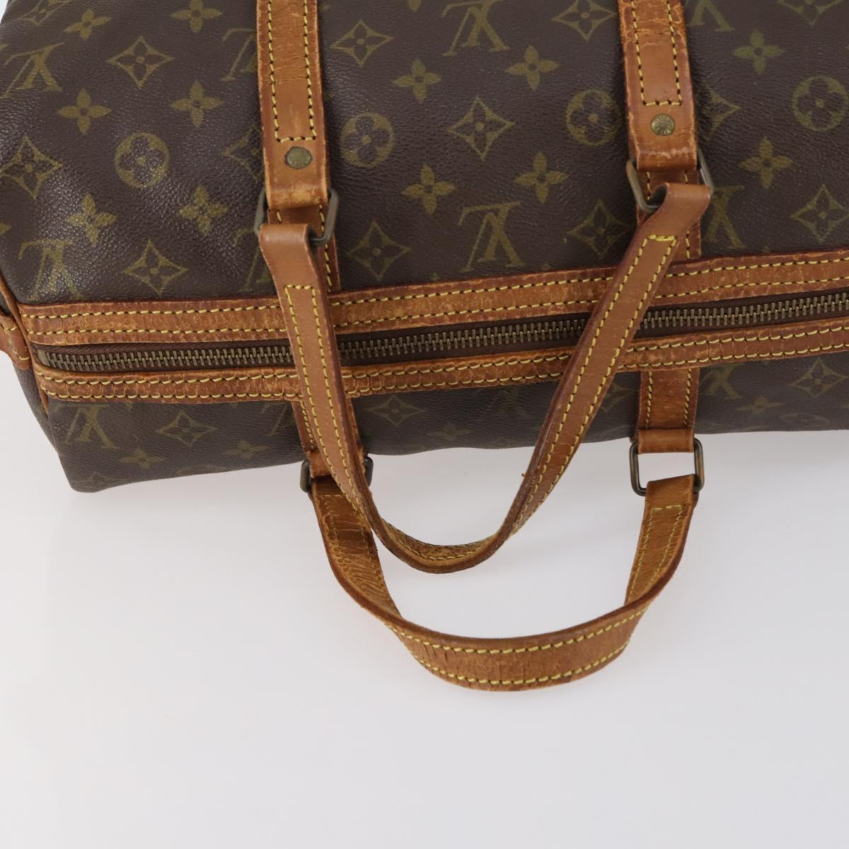 LOUIS VUITTON Monogram Sac Souple 35 Boston Bag M41626 LV Auth hk3035