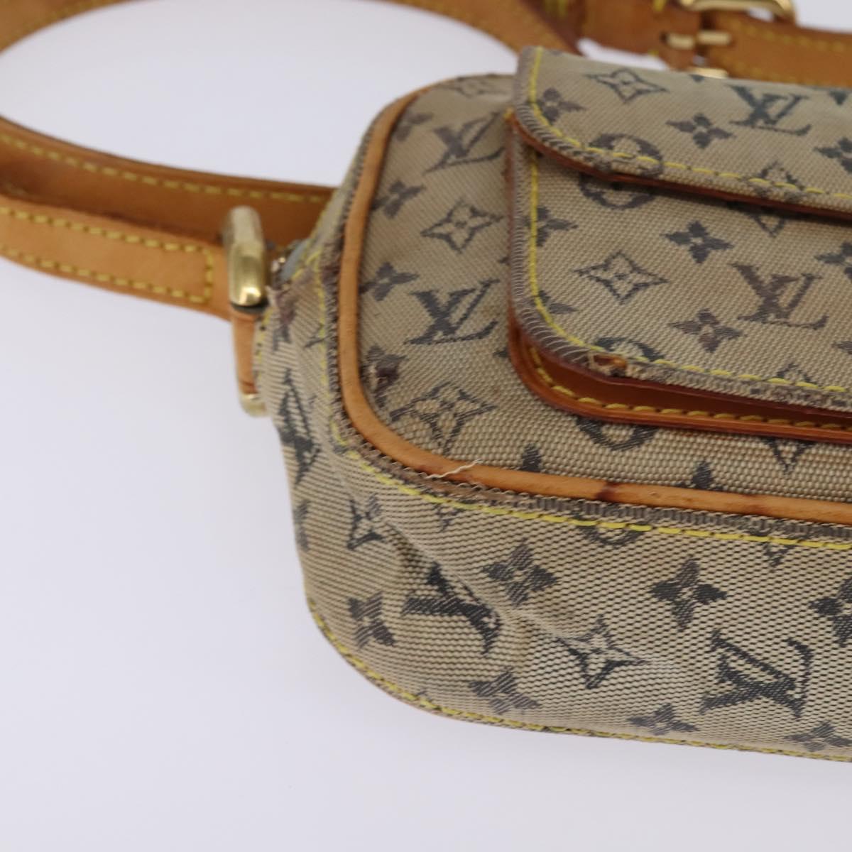 LOUIS VUITTON Monogram Mini Juliet MM Shoulder Bag Blue M92004 LV Auth hk3047