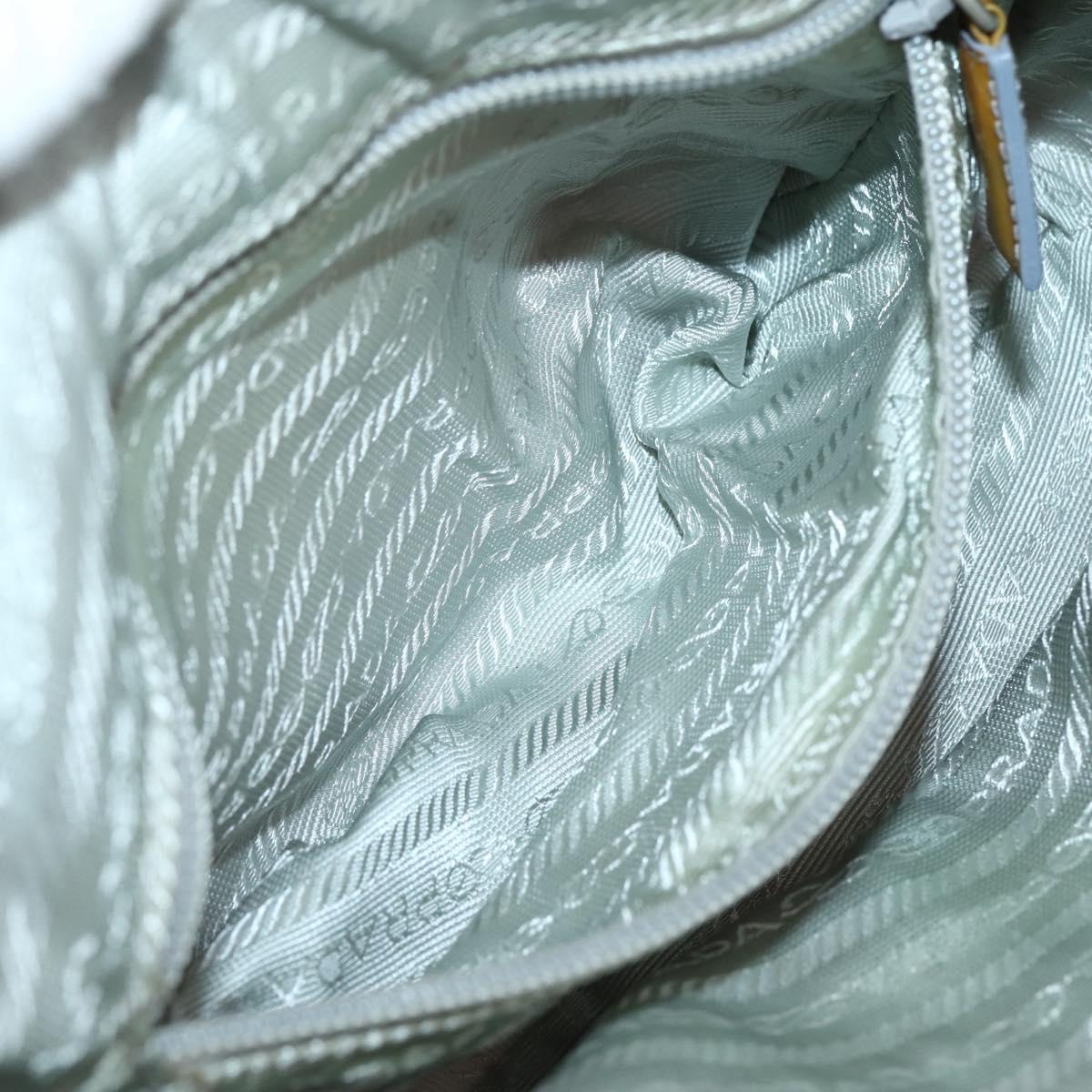 PRADA Shoulder Bag Nylon Pink Silver Auth hk3053