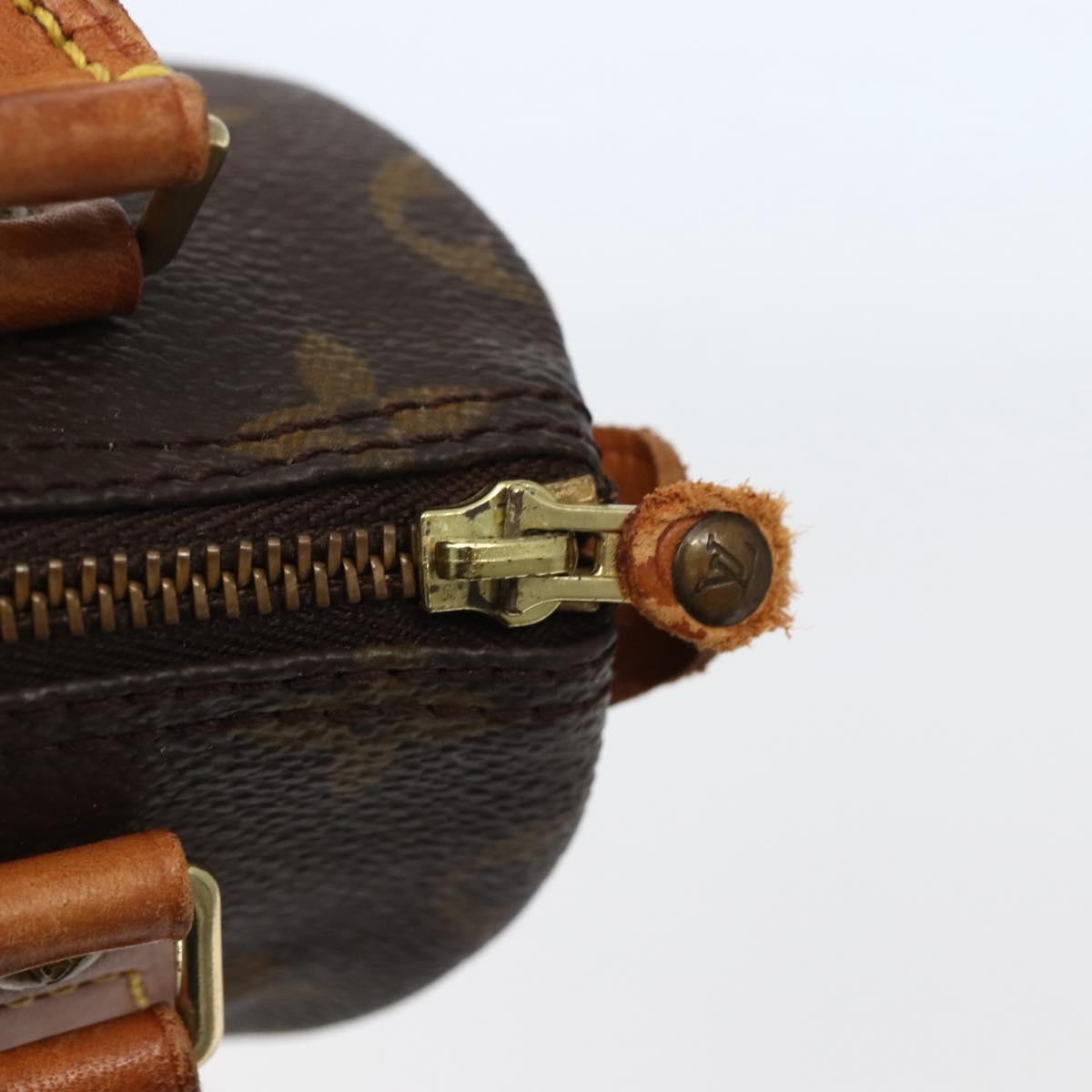LOUIS VUITTON Monogram Mini Speedy Hand Bag M41534 LV Auth hk3065