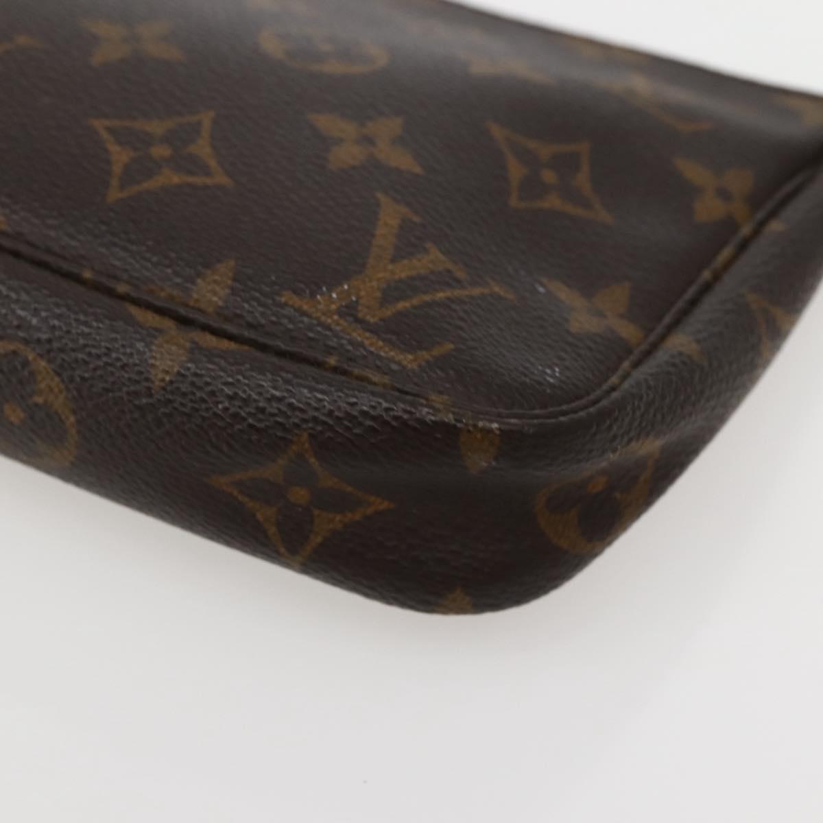LOUIS VUITTON Monogram Pochette Accessoires Pouch M51980 LV Auth hk3070