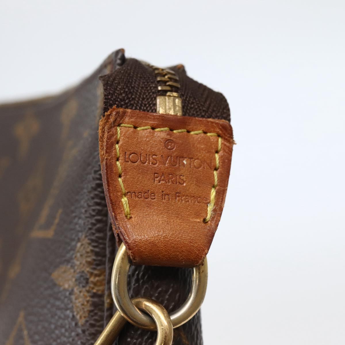 LOUIS VUITTON Monogram Pochette Accessoires Pouch M51980 LV Auth hk3070