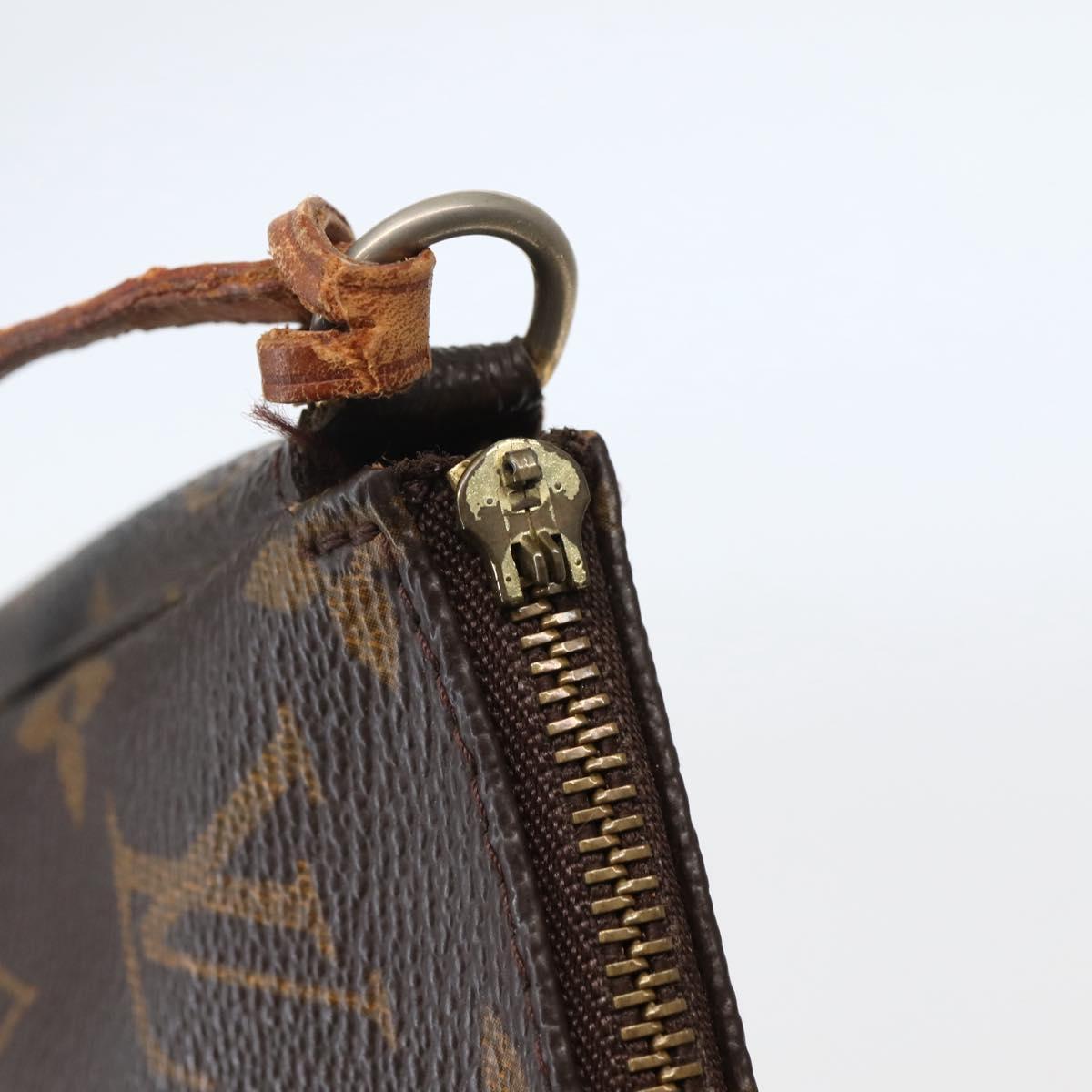LOUIS VUITTON Monogram Pochette Accessoires Pouch M51980 LV Auth hk3070