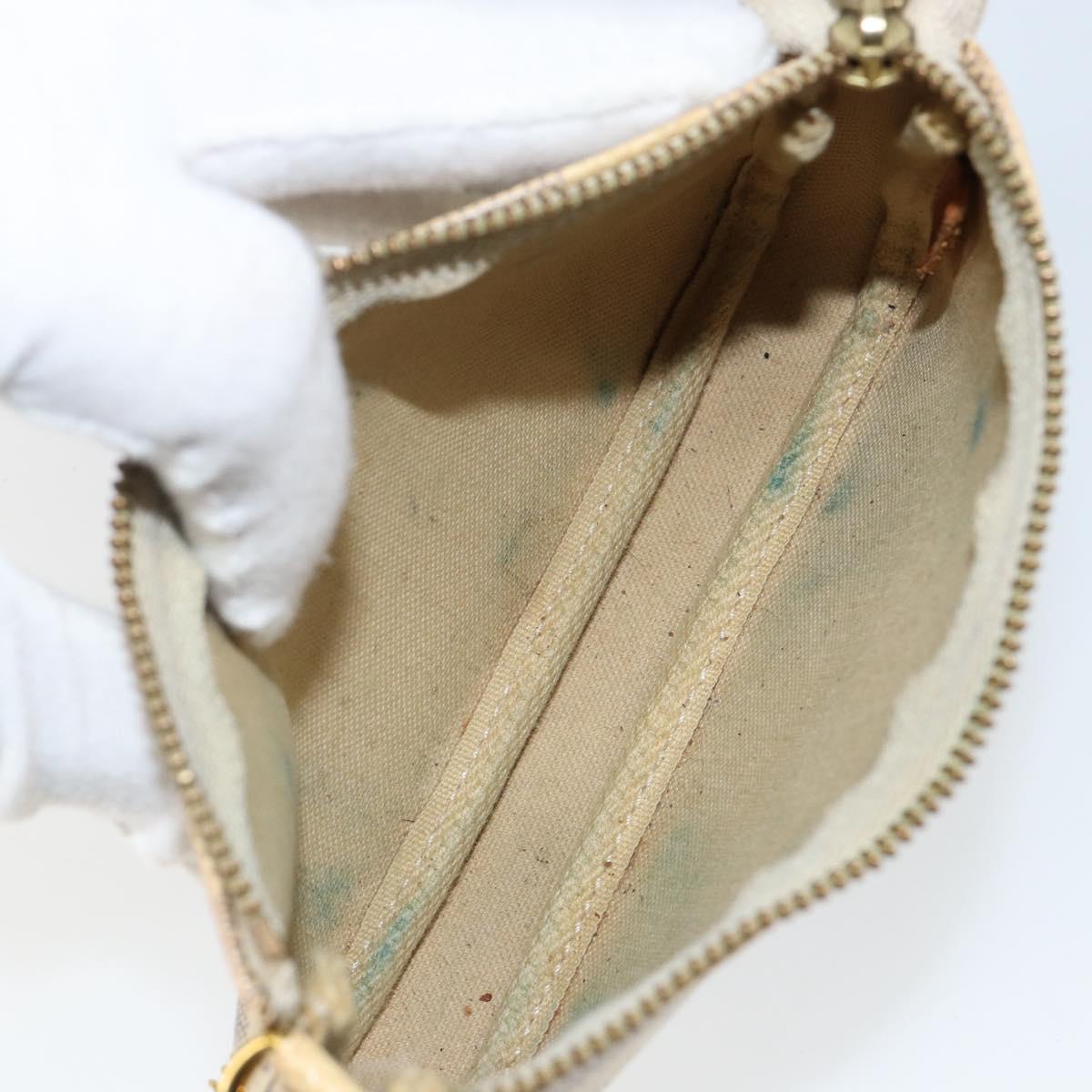 LOUIS VUITTON Damier Azur Mini Pochette Accessoires Pouch N63005 LV Auth hk3071