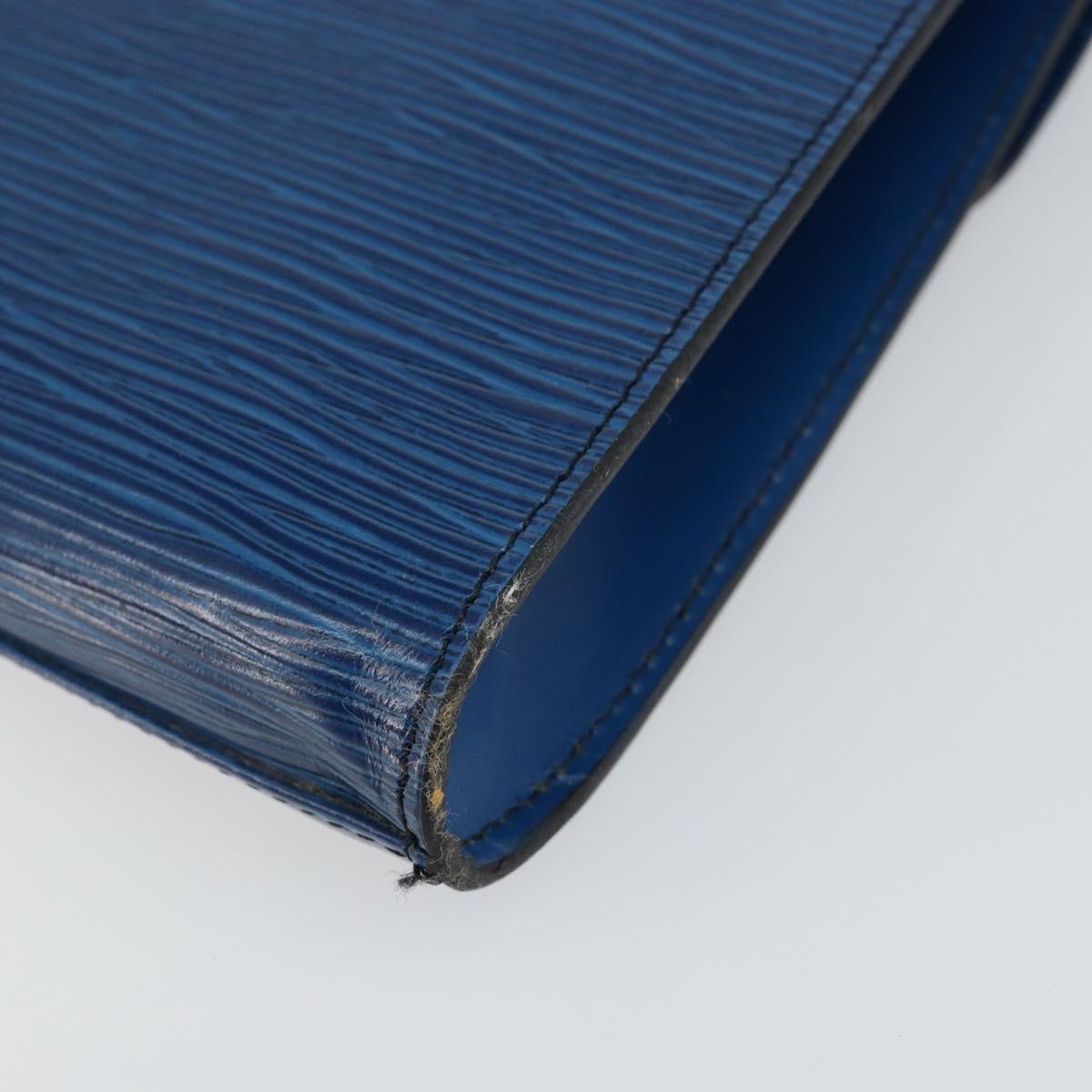 LOUIS VUITTON Epi Art Deco Clutch Bag Blue M52635 LV Auth hk3076