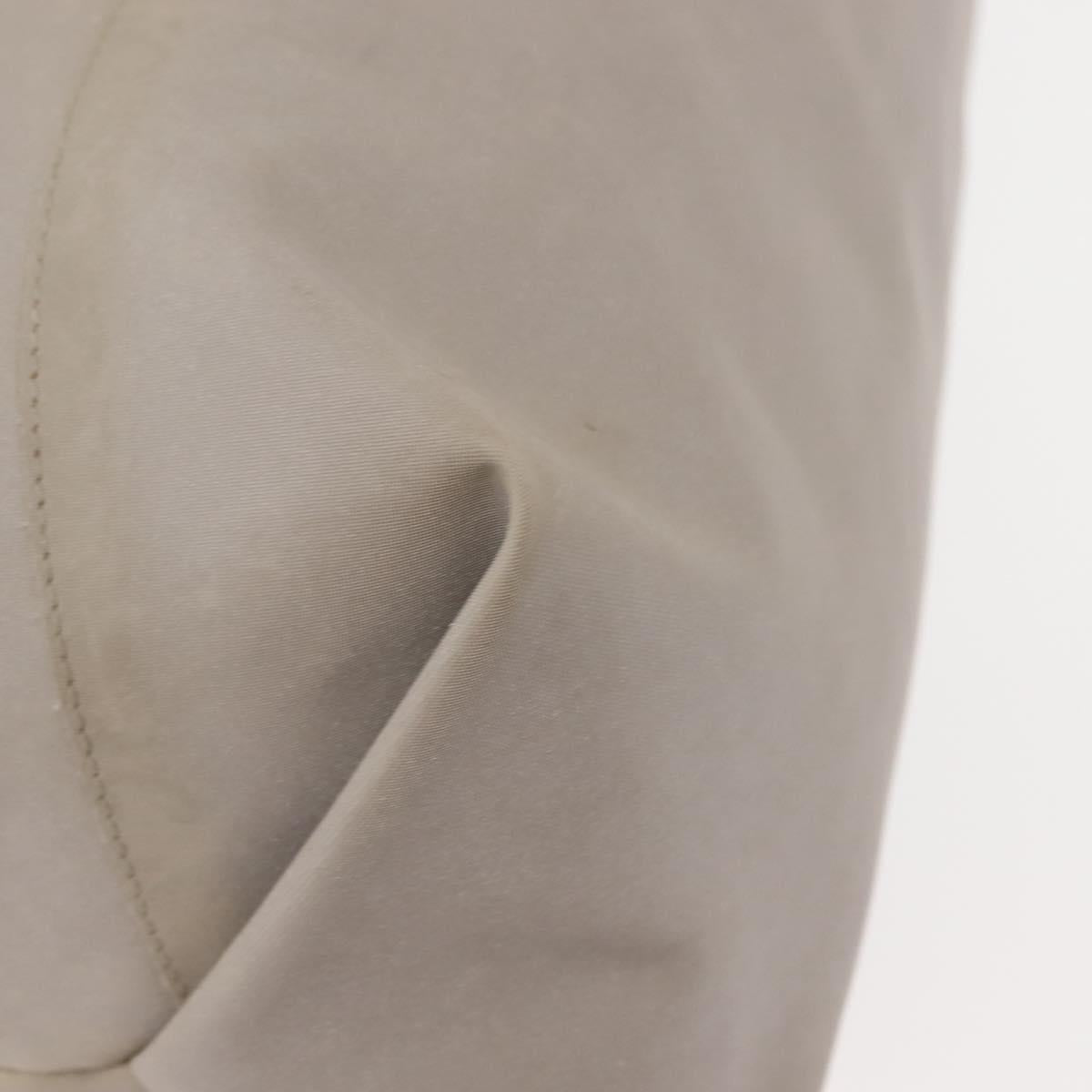 CHANEL Sports Shoulder Bag Nylon Gray Silver CC Auth hk3103