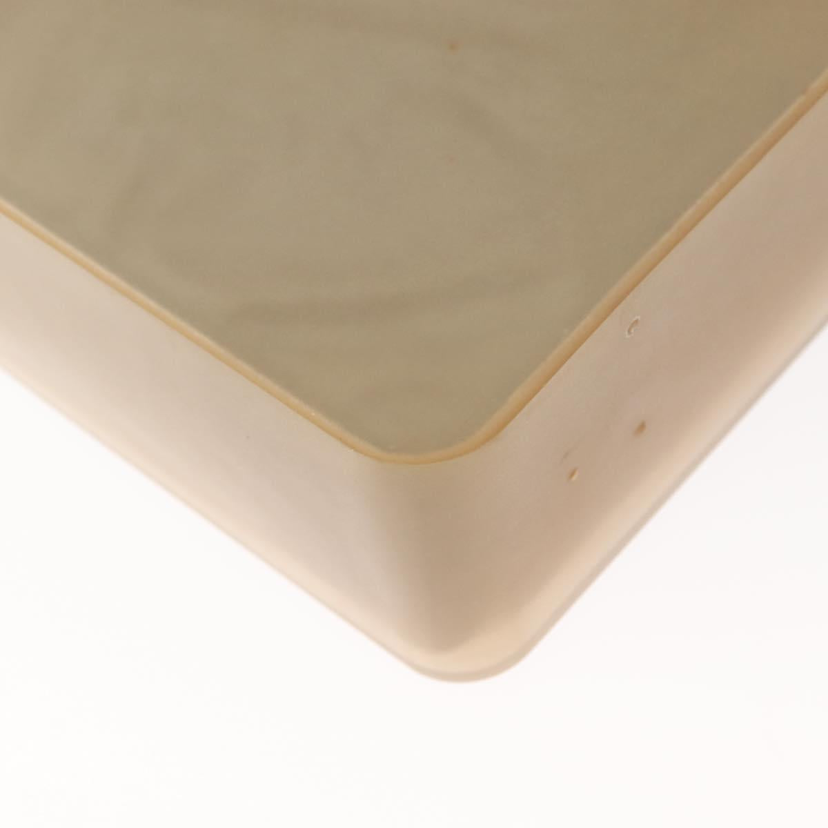 CHANEL Hand Bag rubber Gray CC Auth hk3106