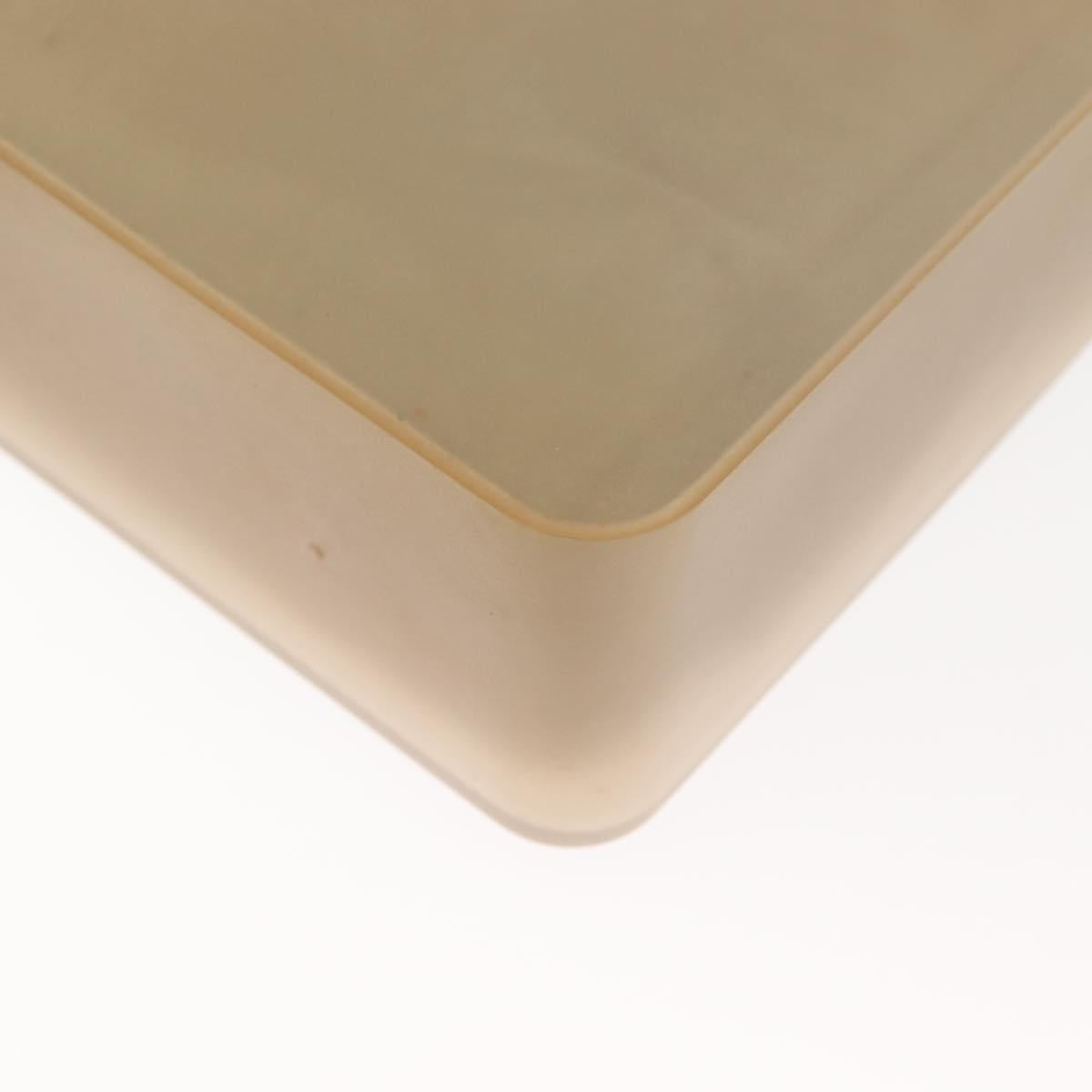 CHANEL Hand Bag rubber Gray CC Auth hk3106