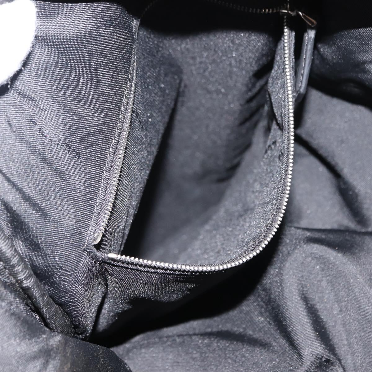 FENDI Zucca Canvas Backpack Black Silver Auth hk3119