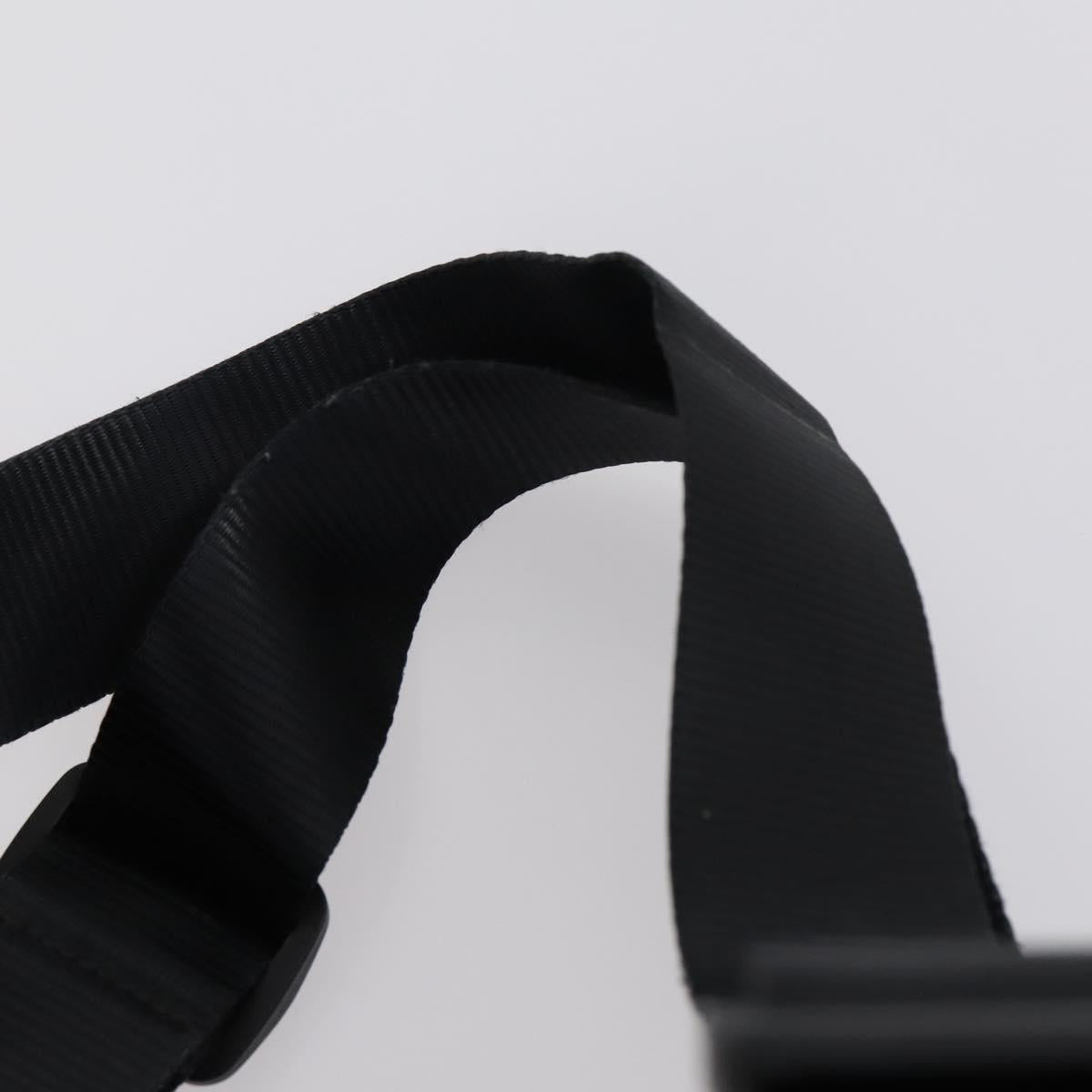 CHANEL Sports Boston Bag PVC Canvas Black Silver CC Auth hk3120