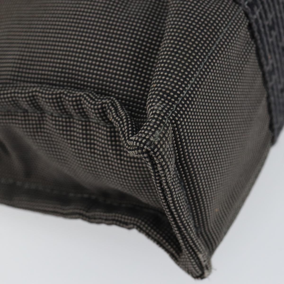 HERMES Her Line PM Tote Bag Canvas Gray Auth hk3125