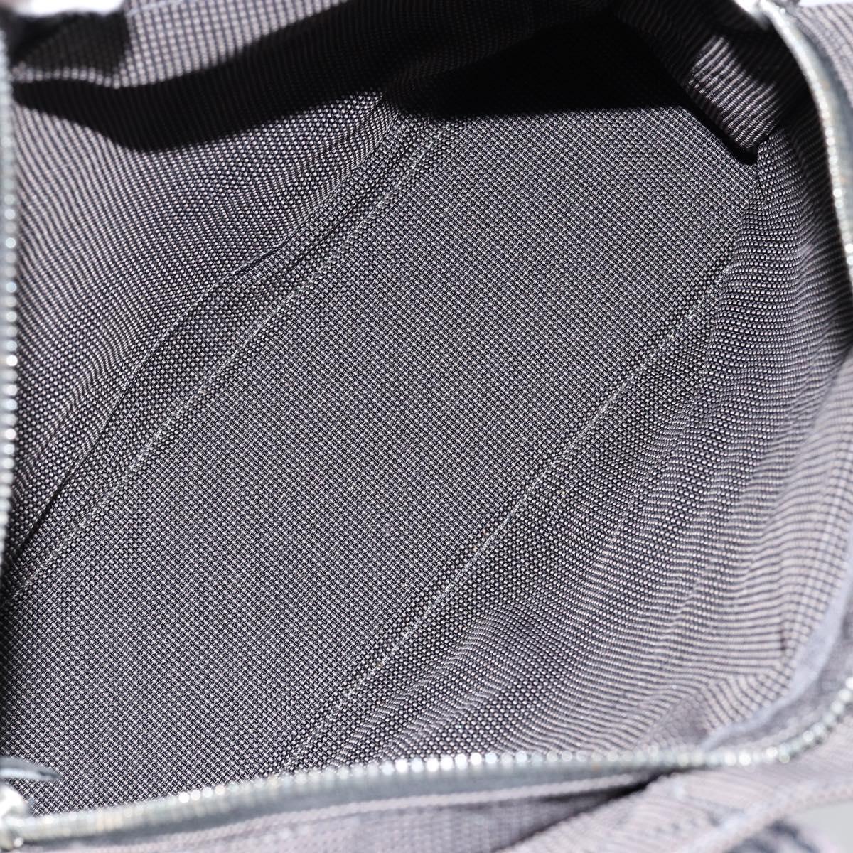 HERMES Her Line PM Tote Bag Canvas Gray Auth hk3125