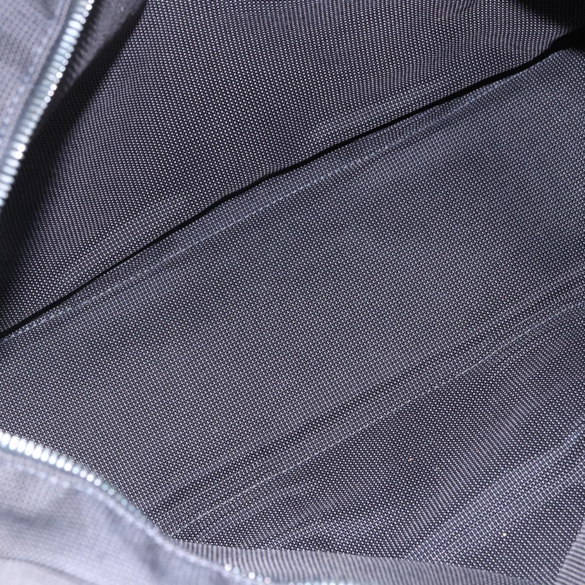 HERMES Her Line MM Hand Bag Canvas Gray Auth hk3126