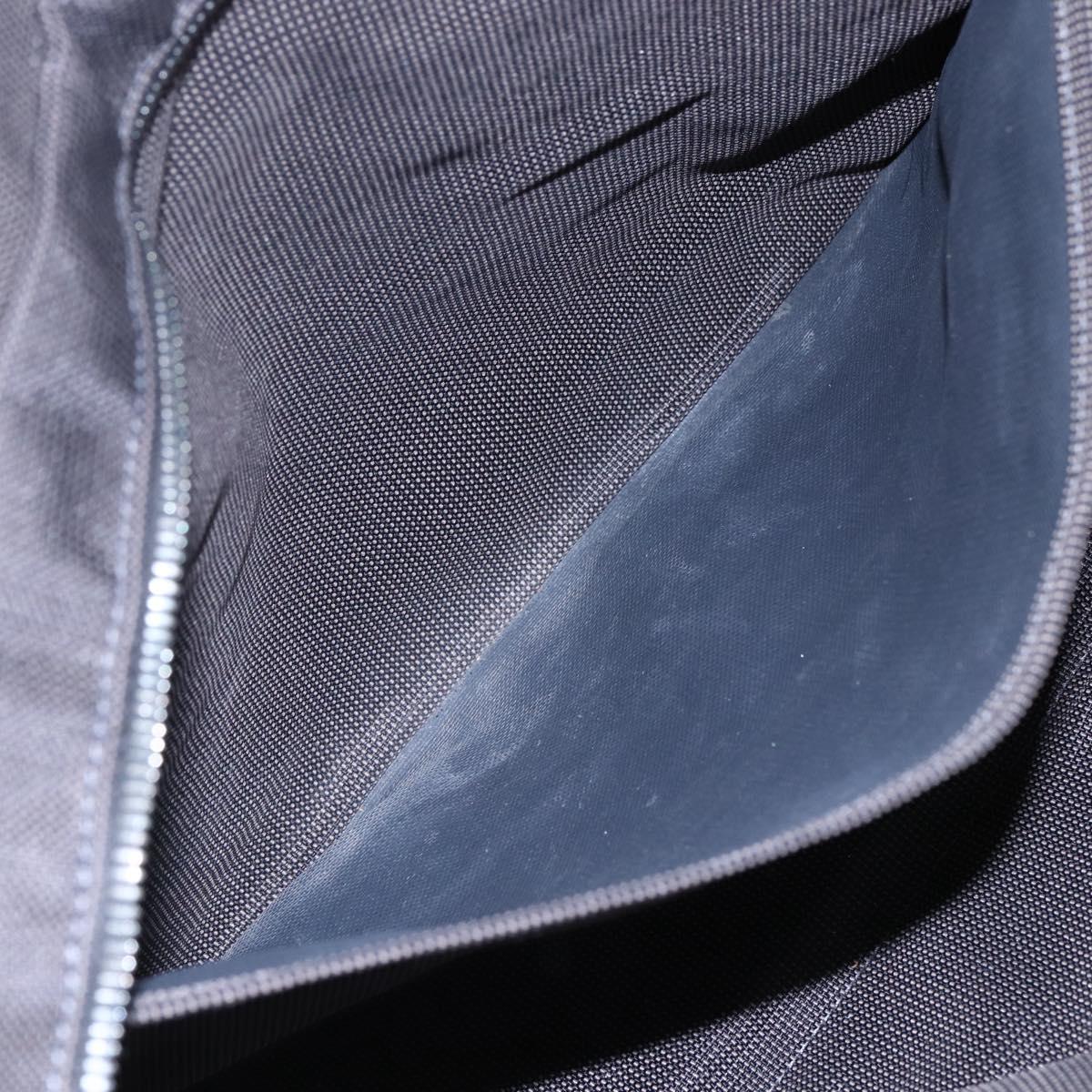 HERMES Her Line MM Hand Bag Canvas Gray Auth hk3126