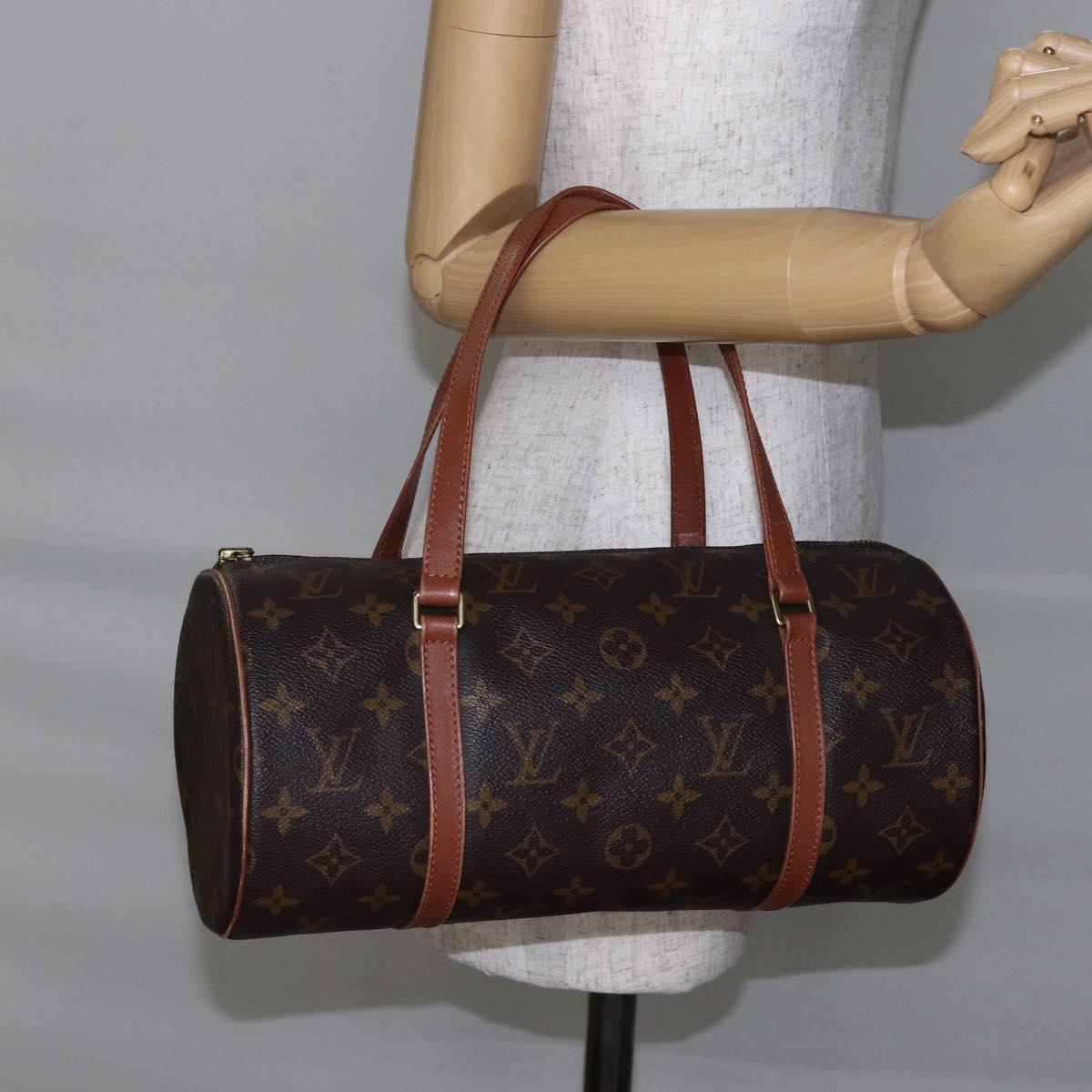 LOUIS VUITTON Monogram Papillon 30 Hand Bag M51385 LV Auth hk3132