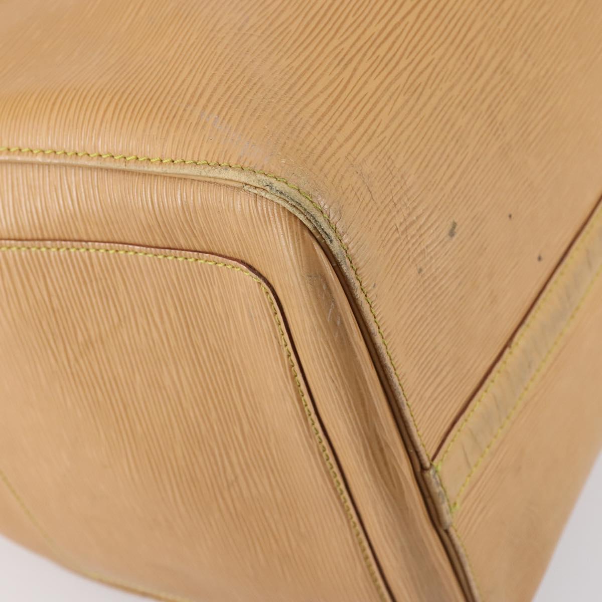 LOUIS VUITTON Epi Keepall 50 Boston Bag Beige M42941 LV Auth hk3136