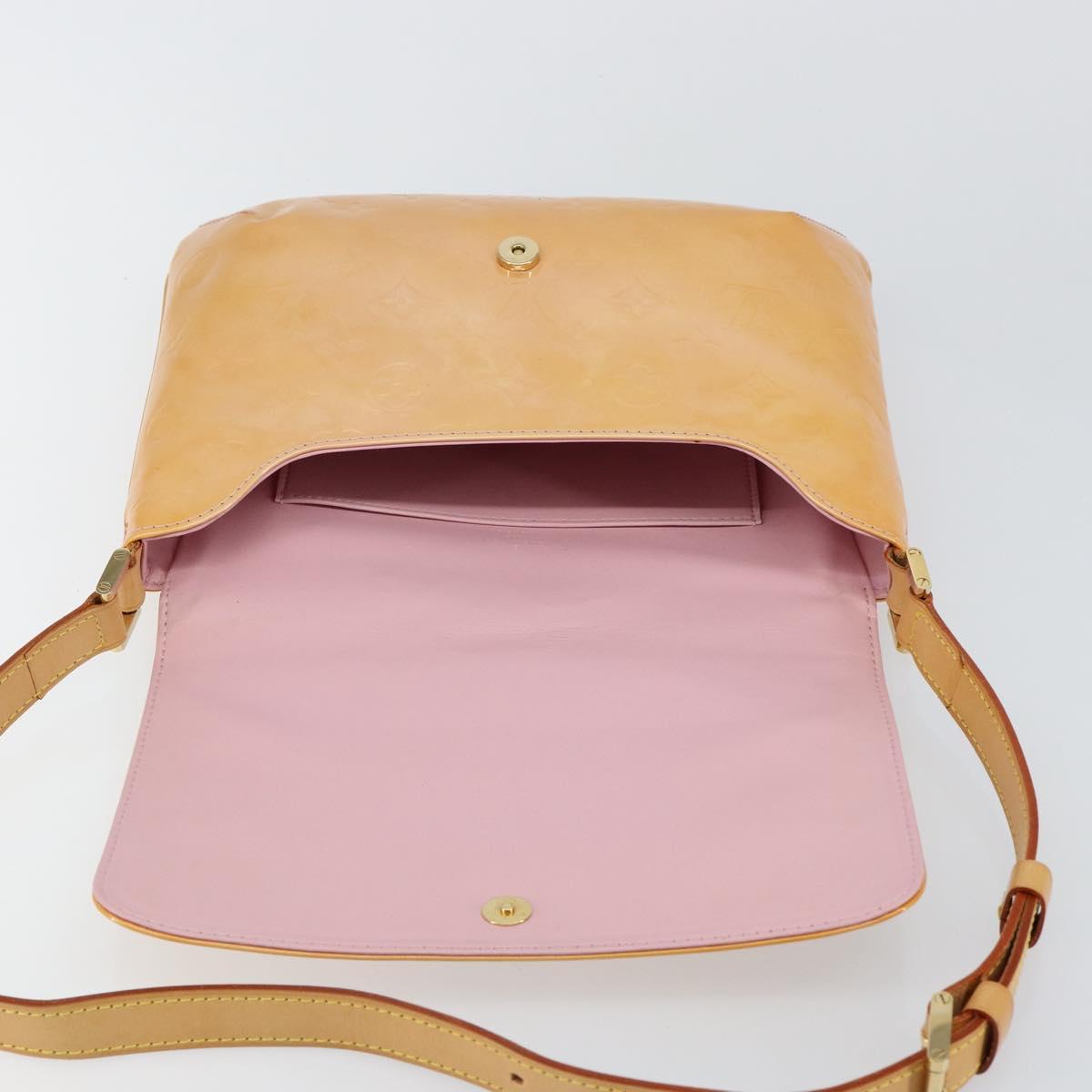 LOUIS VUITTON Monogram Vernis Thompson Street Bag Pink M91070 LV Auth hk3137A
